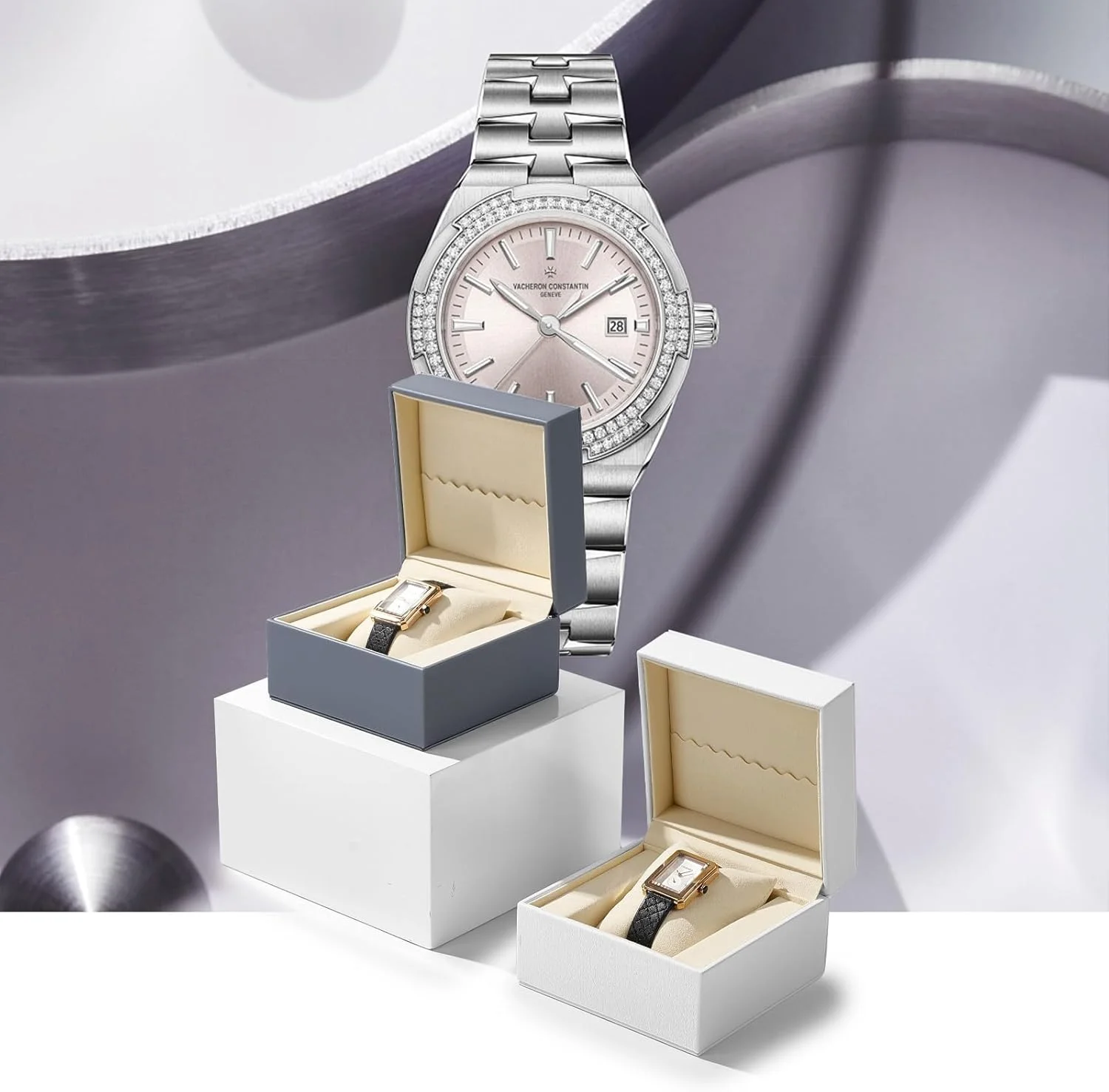 جعبه ساعت LBOYLOVE®، جعبه تکی ساعت چرمی PU با کوسن جداشدنی برای زنان و مردان، جعبه نمایش ساعت، جعبه نگهداری قابل حمل برای ساعت مچی، ساعت های هوشمند، دستبندها جعبه ساعت LBOYLOVE®، جعبه تکی ساعت چرمی PU با کوسن جداشدنی برای زنان و مردان، جعبه نمایش ساعت، جعبه نگهداری قابل حمل برای ساعت مچی، ساعت های هوشمند، دستبندها