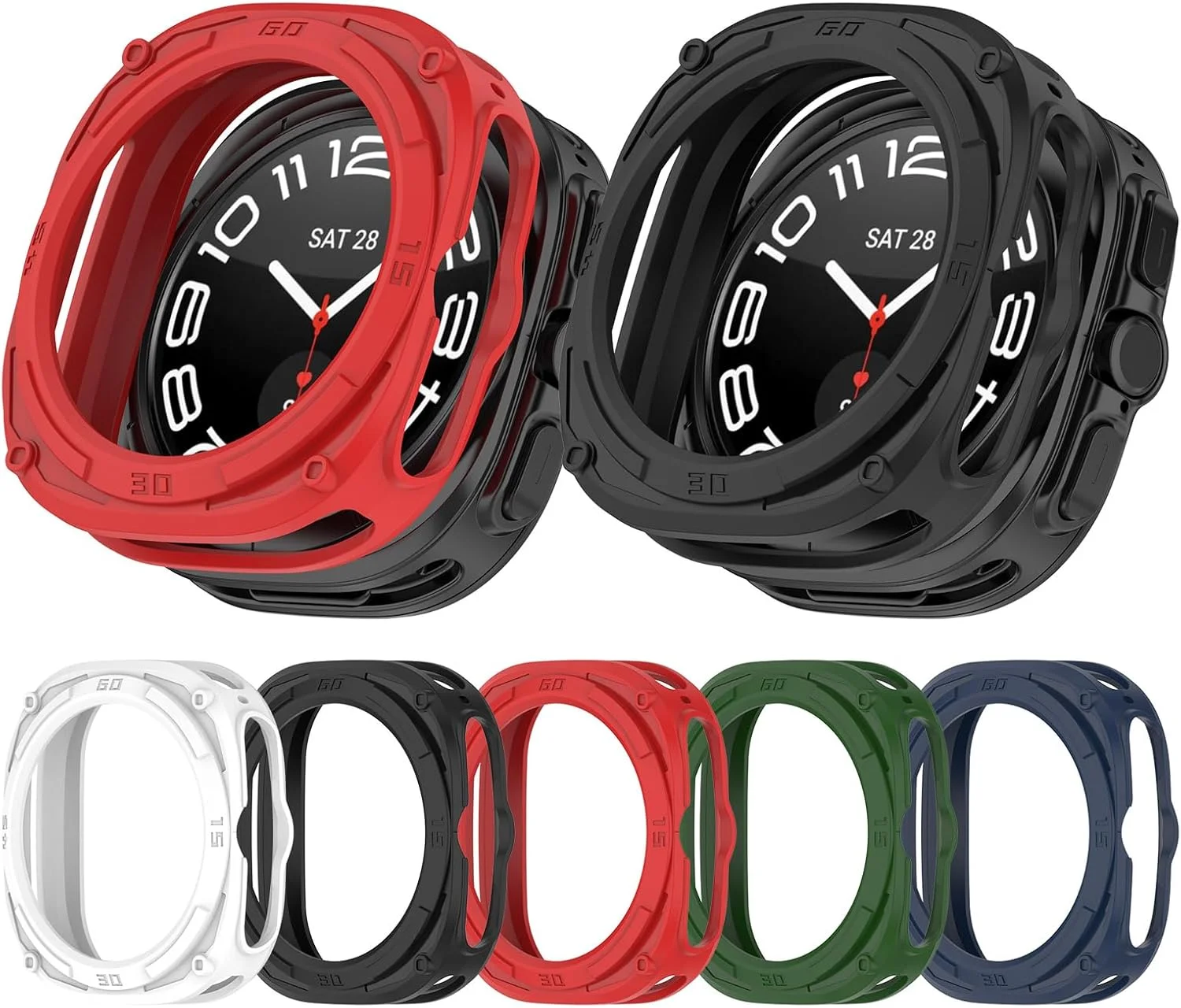 کاور محافظ دیسکول سازگار با ساعت هوشمند سامسونگ گلکسی واچ Ultra 47mm، قاب محافظ TPU نرم ضد ضربه و لوازم جانبی ساعت هوشمند (مشکی) کاور محافظ دیسکول سازگار با ساعت هوشمند سامسونگ گلکسی واچ Ultra 47mm، قاب محافظ TPU نرم ضد ضربه و لوازم جانبی ساعت هوشمند (مشکی)