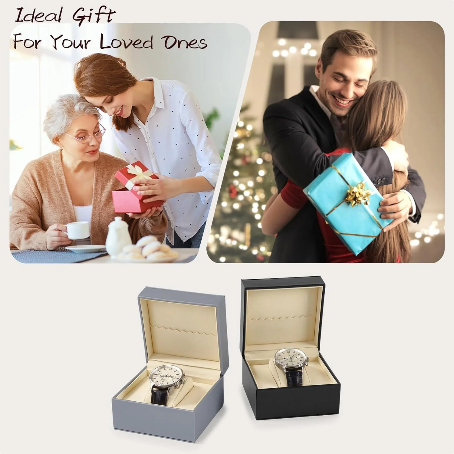 جعبه ساعت LBOYLOVE®، جعبه تکی ساعت چرمی PU با کوسن جداشدنی برای زنان و مردان، جعبه نمایش ساعت، جعبه نگهداری قابل حمل برای ساعت مچی، ساعت های هوشمند، دستبندها جعبه ساعت LBOYLOVE®، جعبه تکی ساعت چرمی PU با کوسن جداشدنی برای زنان و مردان، جعبه نمایش ساعت، جعبه نگهداری قابل حمل برای ساعت مچی، ساعت های هوشمند، دستبندها