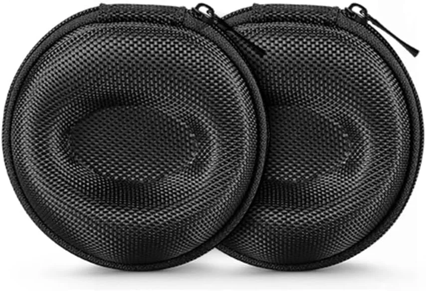 جعبه ساعت زیپی Defsedar بسته 2 عددی برای مسافرت، جعبه نگهداری برای ساعت های مچی و هوشمند تا 50 میلی متر، سازمان دهنده ساعت مشکی با طراحی محافظ، کیف حمل ساعت قابل حمل