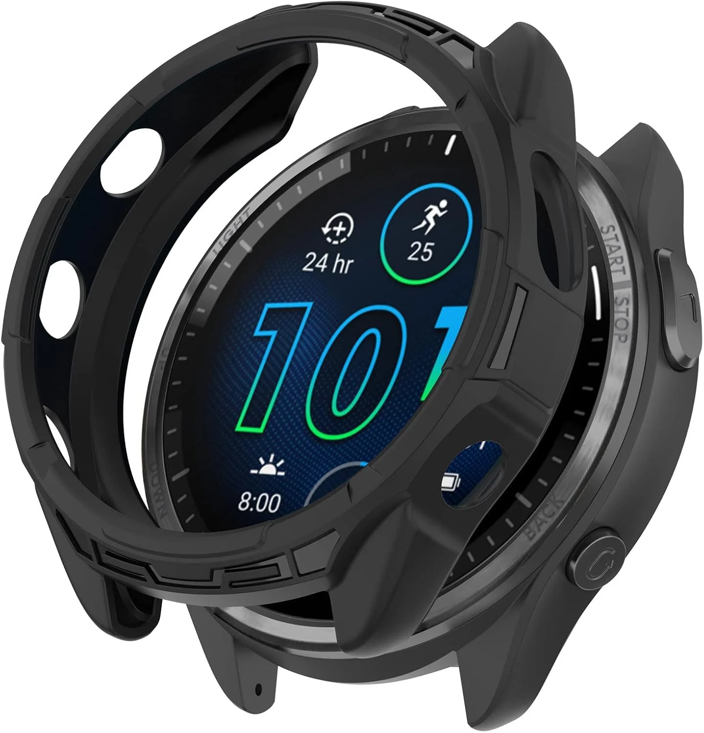 Disscool Case Cover Compatible with Garmin Forerunner 965, Soft Anti Drop TPU Protective Cases Smart Watch Accessories(Black) Disscool Case Cover Compatible with Garmin Forerunner 965, Soft Anti Drop TPU Protective Cases Smart Watch Accessories(Black)