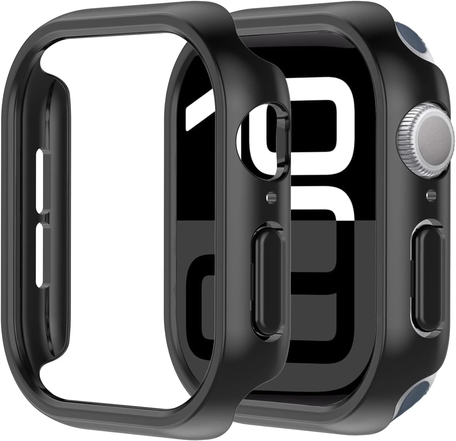 محافظ بامپر ساعت Aputue، پوشش PC سخت و مقاوم در برابر خراش باریک برای ساعت هوشمند 46 میلی متری، طراحی لبه های برجسته برای ایمنی صفحه نمایش، محافظت سبک و بادوام برای استفاده روزانه.