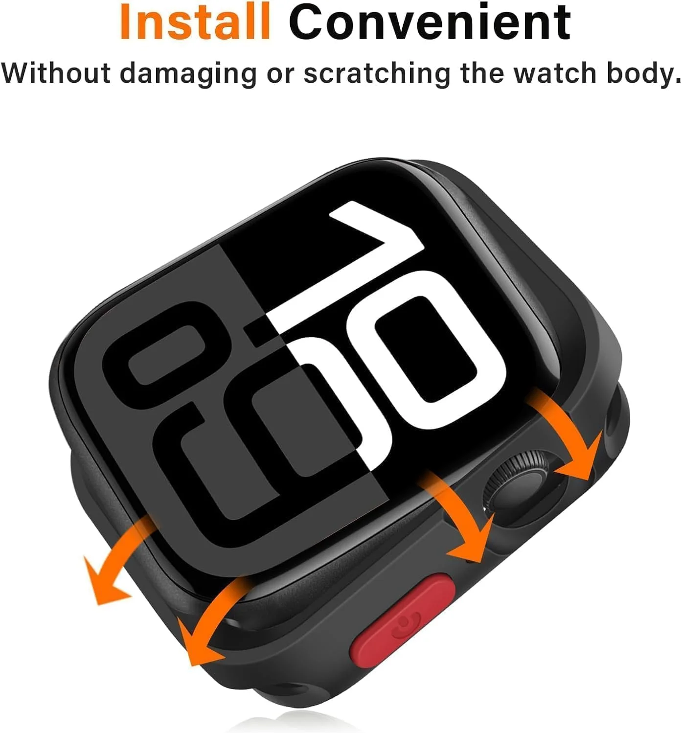 کاور محافظ آپتویی برای ساعت، 2 عدد قاب شفاف فوق العاده نازک برای ساعت هوشمند 46 میلی متری، طراحی ضد خش و مقاوم در برابر افتادن برای استفاده روزمره و سبک زندگی فعال