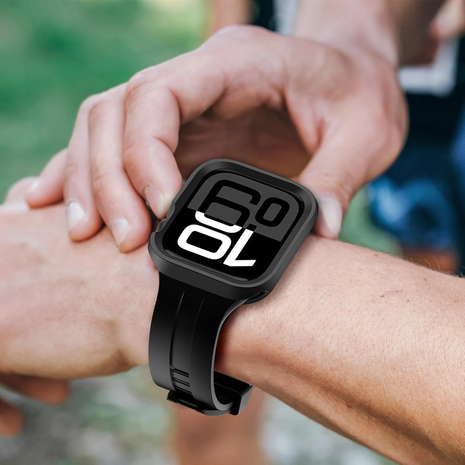 کاور محافظ آپتویی برای ساعت، 2 عدد قاب شفاف فوق العاده نازک برای ساعت هوشمند 46 میلی متری، طراحی ضد خش و مقاوم در برابر افتادن برای استفاده روزمره و سبک زندگی فعال