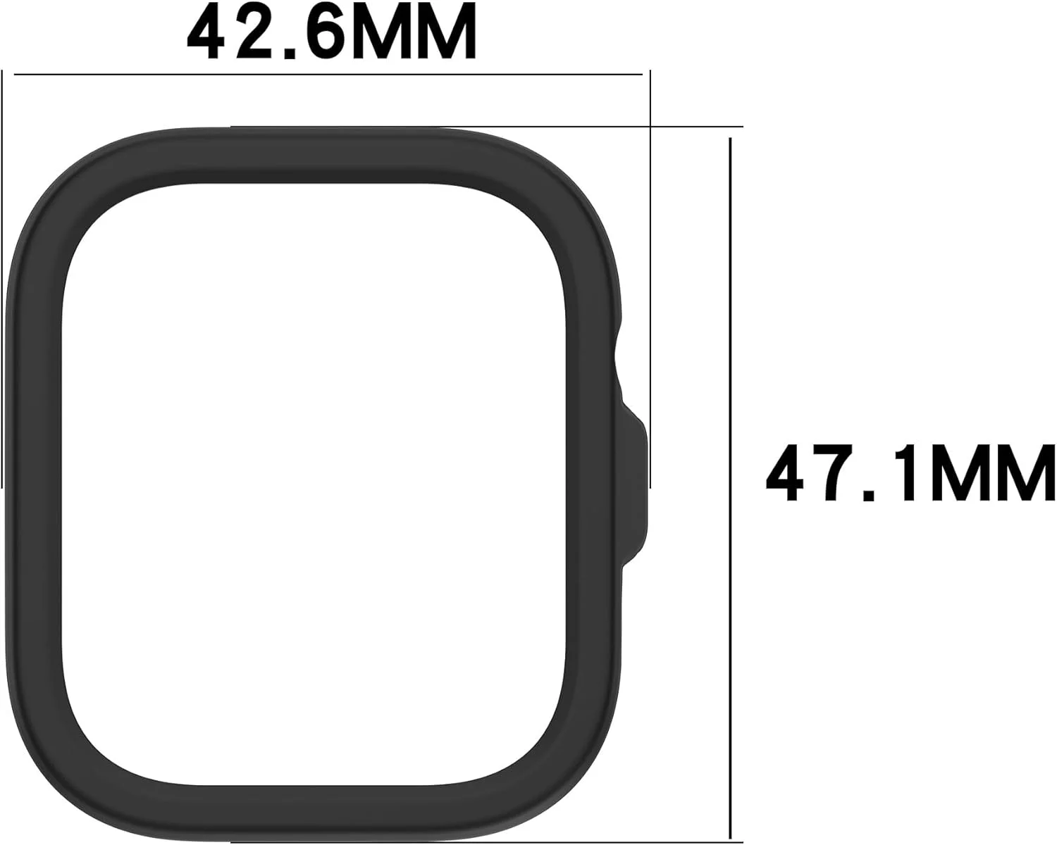 قاب محافظ توخالی دادو سازگار با هوآوی فیت 4 پرو – کاور ضربه گیر محافظ سبک وزن با برش های دقیق برای ساعت هوشمند هوآوی فیت 4 پرو (مشکی)