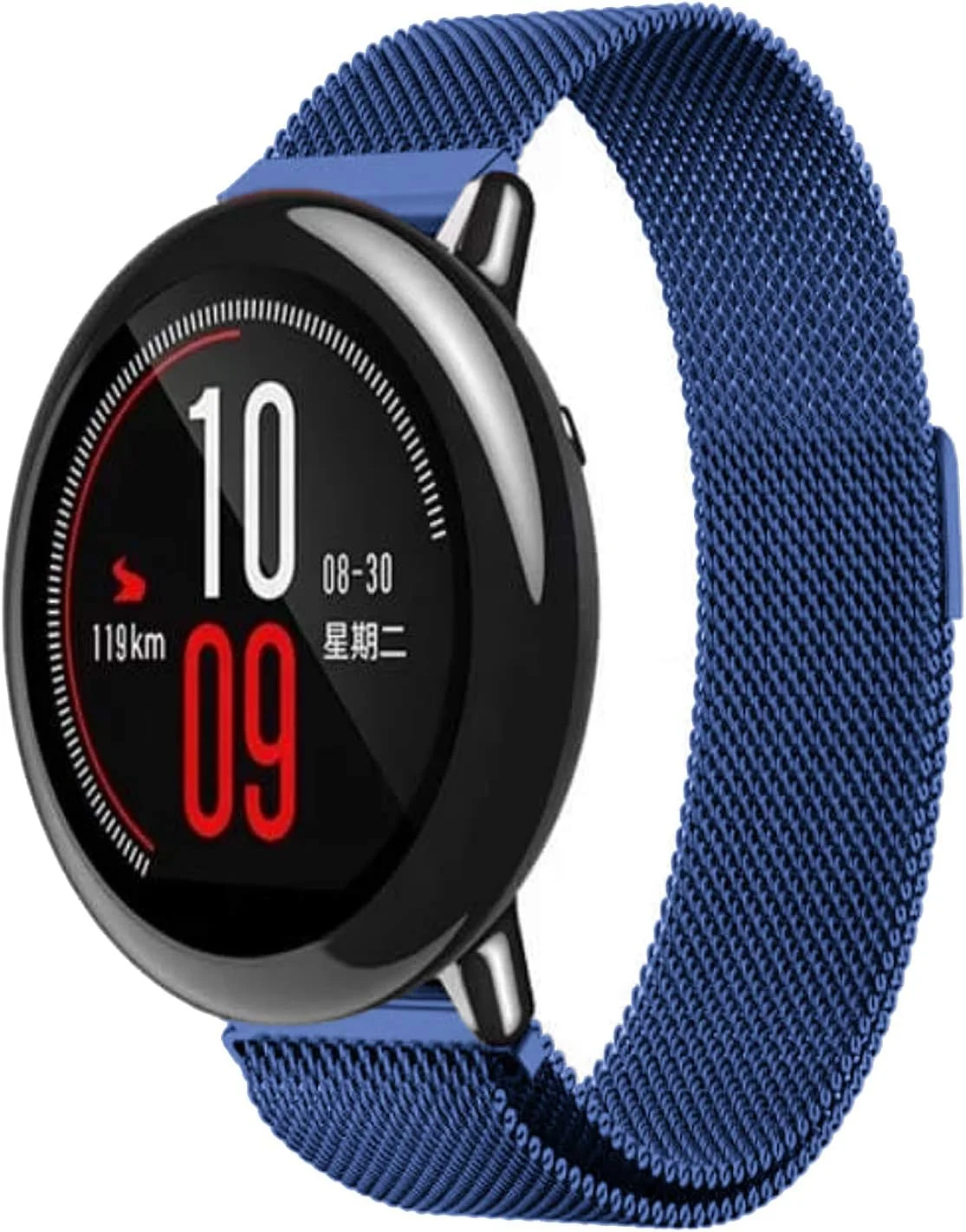 بند ساعت مچی با قفل سریع وان اشلون سازگار با ساعت هوشمند لیمیت، بند جایگزین فلزی توری فولادی