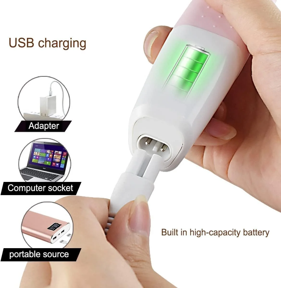 ماشین اصلاح برقی زنانه MIKUER، موبر صورت زنانه برای صورت، ابرو، بینی، پاها، موهای زائد ناحیه تناسلی، تریمر بیکینی، ماشین اصلاح بدون درد و بی عیب و نقص، قابل شارژ USB و ضد آب ماشین اصلاح برقی زنانه MIKUER، موبر صورت زنانه برای صورت، ابرو، بینی، پاها، موهای زائد ناحیه تناسلی، تریمر بیکینی، ماشین اصلاح بدون درد و بی عیب و نقص، قابل شارژ USB و ضد آب