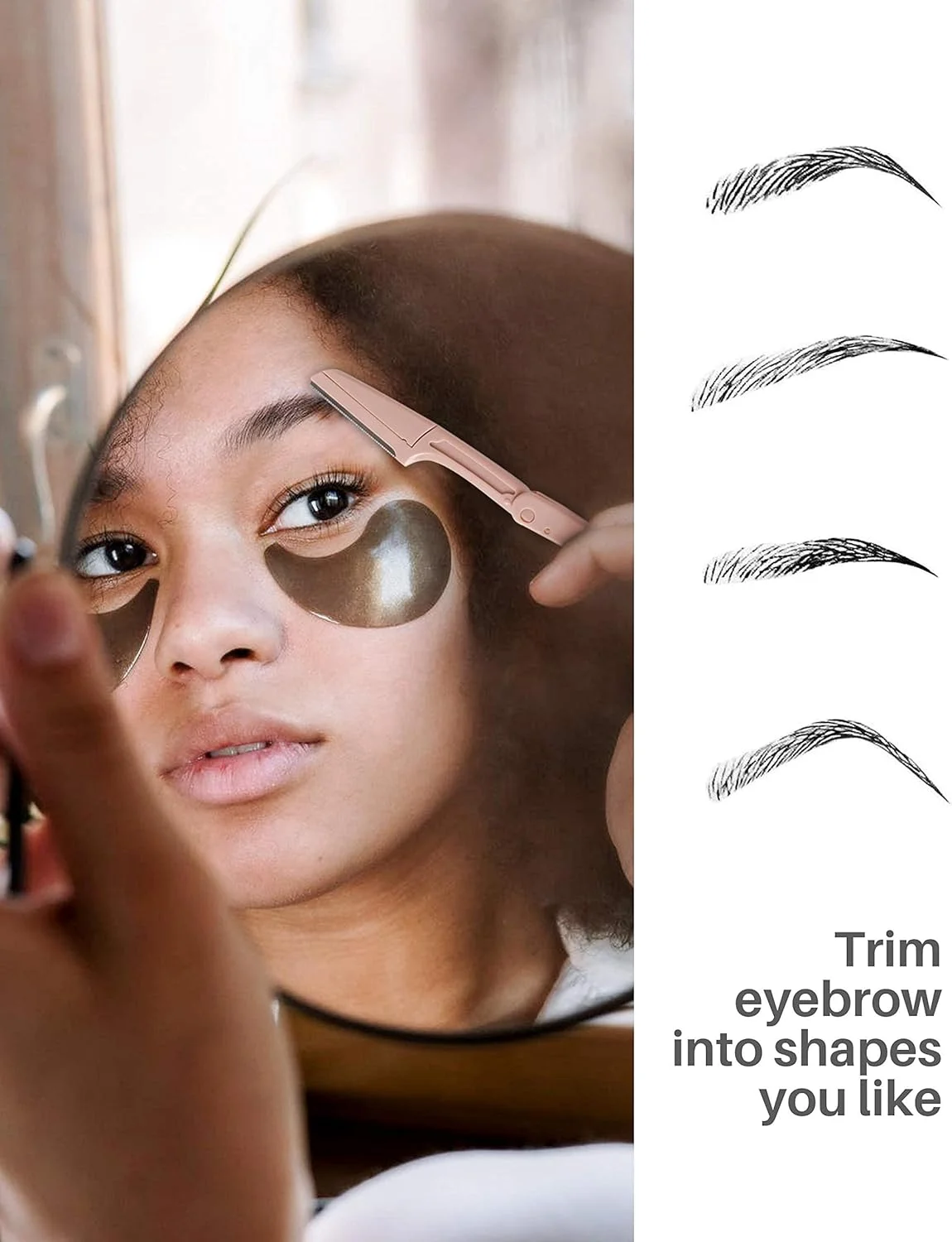 تیغ ابرو تاشو زنانه MAKINGTEC، بسته 24 عددی، تیغ چند منظوره درماپلنینگ صورت، از بین بردن موهای زائد و کرکی، ابزار مراقبت از پوست خانگی برای زنان و مردان (سفید، سبز، صورتی)