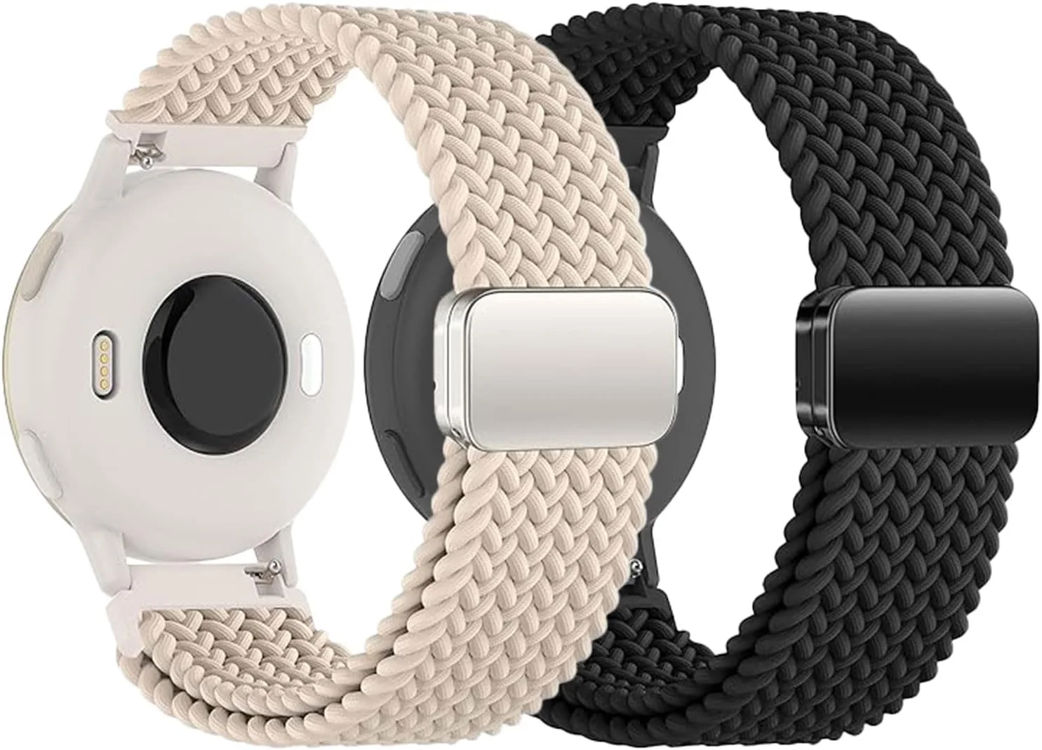 بند کشی بافته شده 22 میلی متری Msvueioe سازگار با ساعت هوشمند اندروید، بند مچی الاستیک نرم برای ساعت هوشمند T80 T70 T60 T50 P99 P98، لوازم جانبی برای مردان و زنان