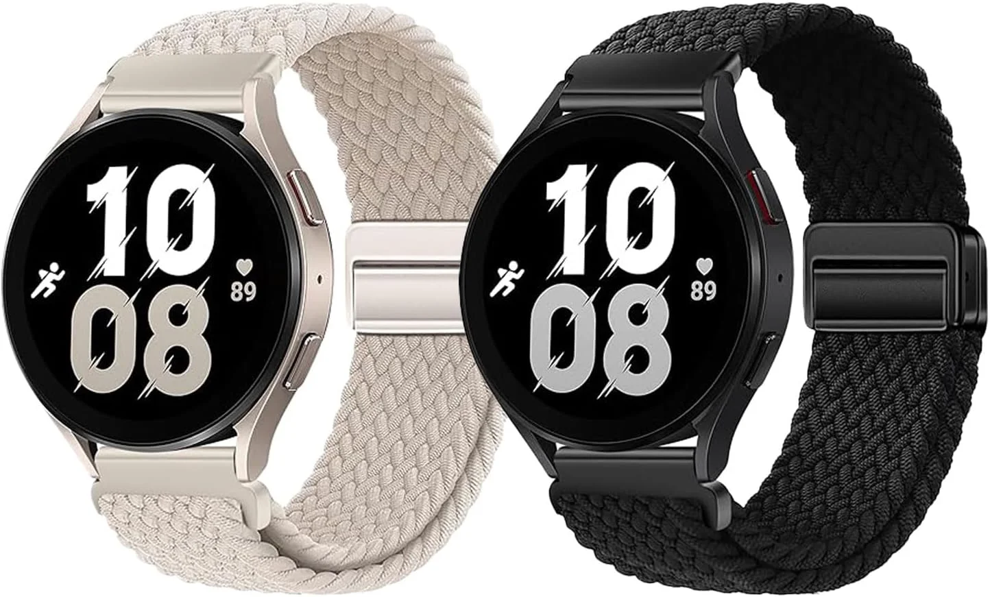 بند کشی بافته شده 22 میلی متری Msvueioe سازگار با ساعت هوشمند اندروید، بند مچی الاستیک نرم برای ساعت هوشمند T80 T70 T60 T50 P99 P98، لوازم جانبی برای مردان و زنان