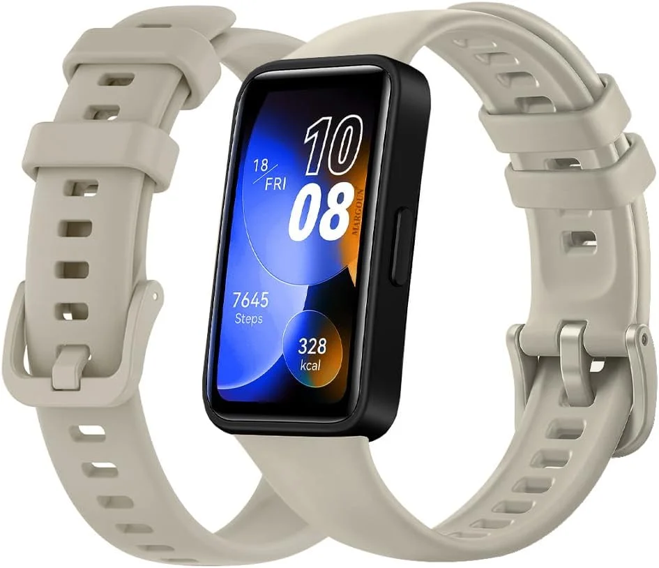 مارگون سازگار با بند هوآوی بند 8، بند سیلیکونی ساعت مچی، بند جایگزین دستبند ساعت هوشمند