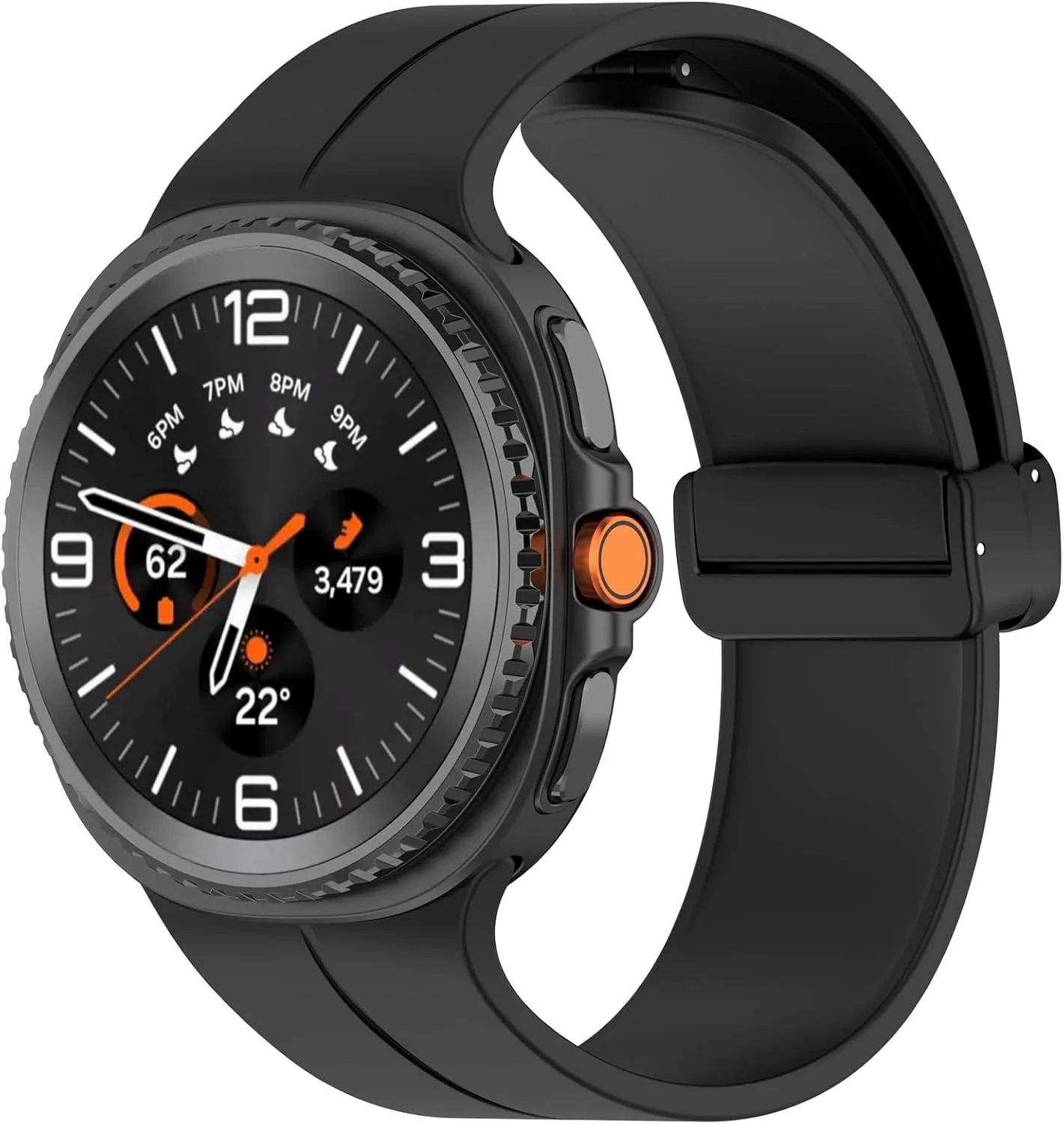 بند مغناطیسی KUTEWEU برای ساعت Galaxy Watch8 سایز 40 میلی‌متر و 44 میلی‌متر، بند اسپرت قابل تنظیم، بند سیلیکونی جایگزین برای ساعت Galaxy Watch8 Classic سایز 46 میلی‌متر، مچ‌بند جایگزین، لوازم جانبی ساعت هوشمند