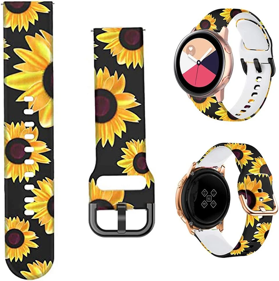 بند مینگگو سازگار با ساعت های سامسونگ گلکسی واچ اکتیو/اکتیو 2 سایز 40mm/44mm، بند سیلیکونی اسپرت جایگزین سازگار با ساعت های هوشمند گلکسی واچ 42mm/گیر اس 2 کلاسیک/گیر اسپورت