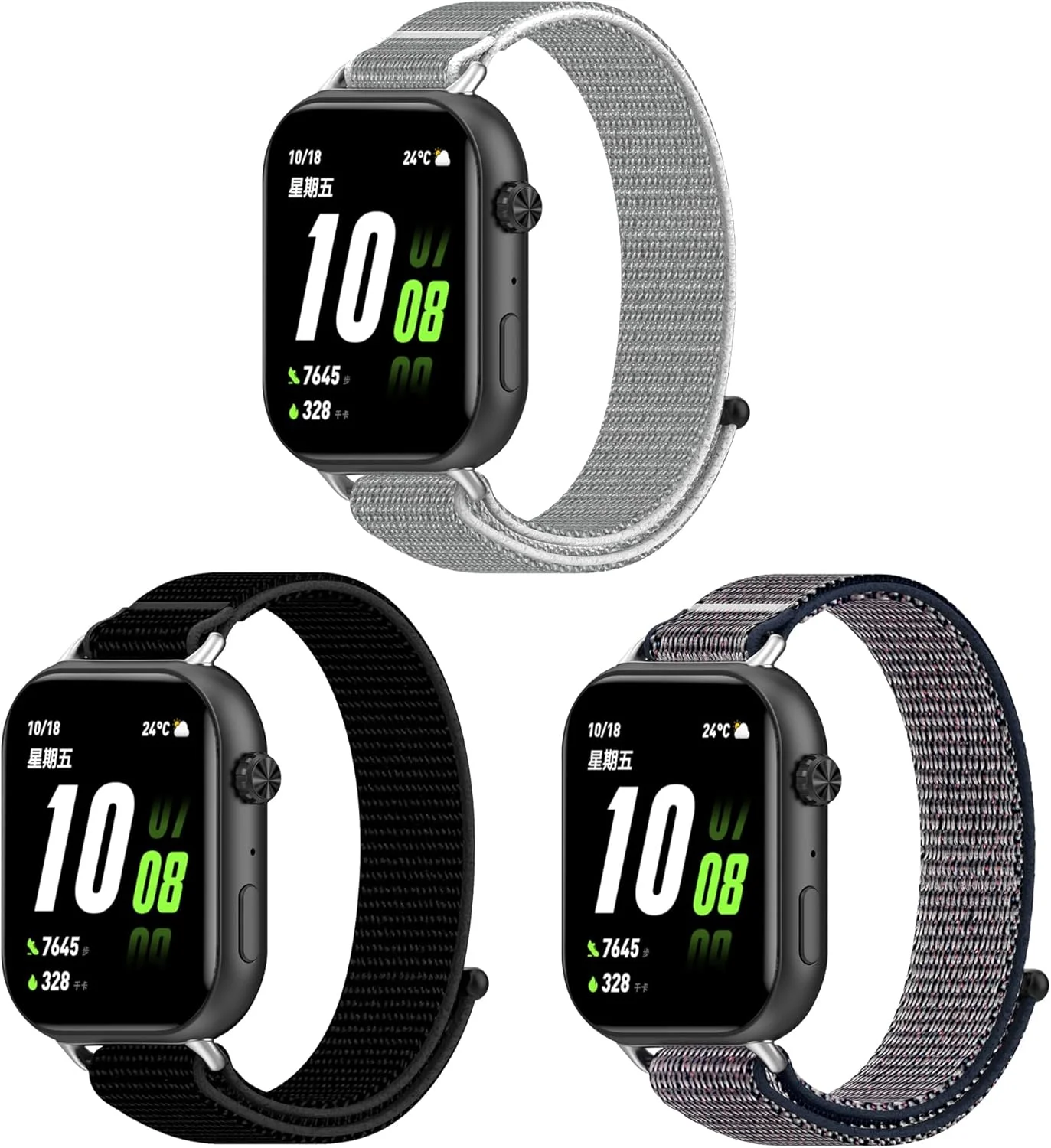 بند نایلونی KUTEWEU سازگار با بند ساعت Honor Rossini 2i، بند جایگزین نایلونی بافته شده برای لوازم جانبی ساعت هوشمند Honor Rossini 2i