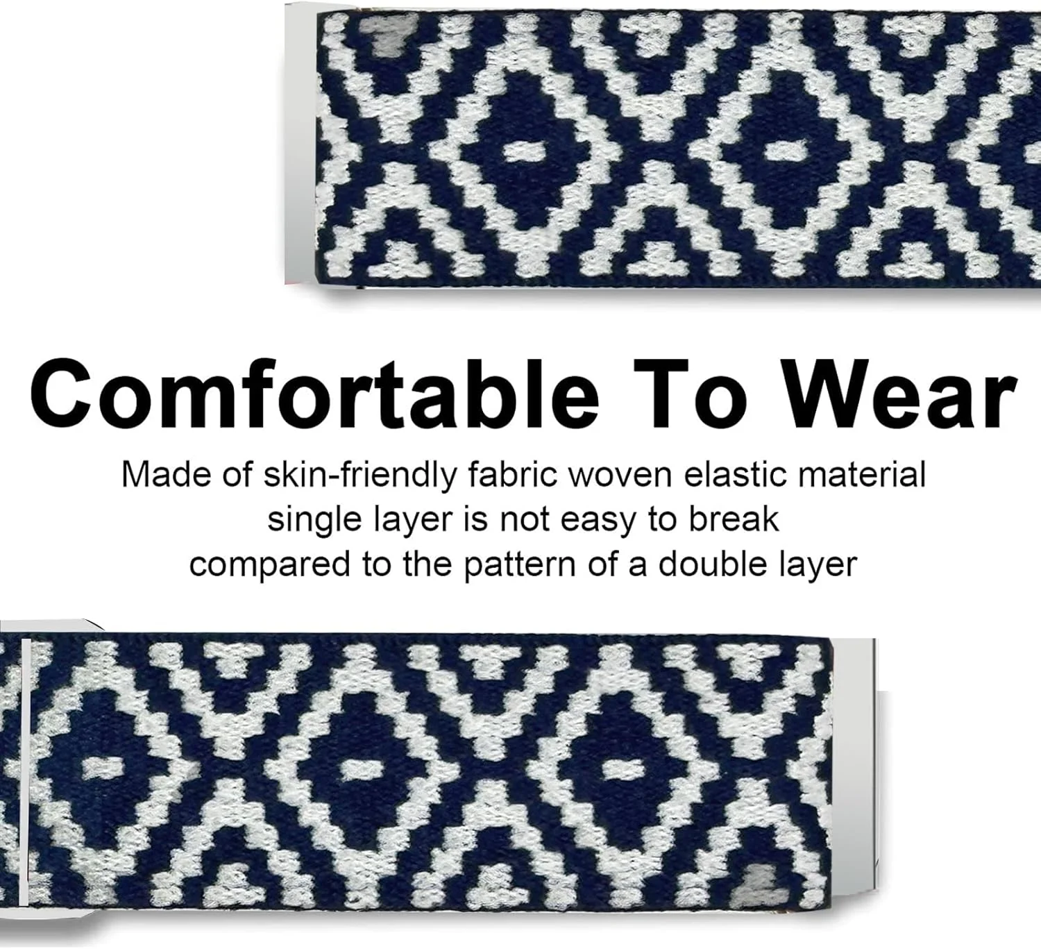 بندهای سازگار برای ساعت هوشمند Fitpolo IDW15، بندهای جایگزین نایلونی کشسان قابل تنظیم 19 میلی‌متری Lamshaw برای مردان و زنان سازگار با ساعت هوشمند Fitpolo IDW15 1.8 اینچی / TMHAI