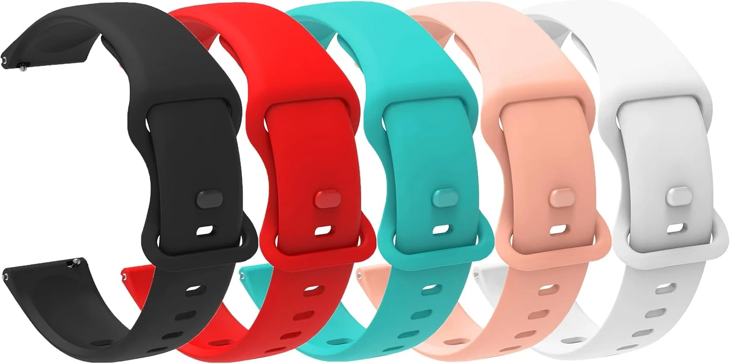 لامشاو سازگار با بند ساعت هوشمند کوکو، بند ساعت کلاسیک 22 میلی‌متری، بند سیلیکونی نرم جایگزین دستبند اسپورت برای مردان و زنان سازگار با ساعت هوشمند کوکو BT2، BT2-Z