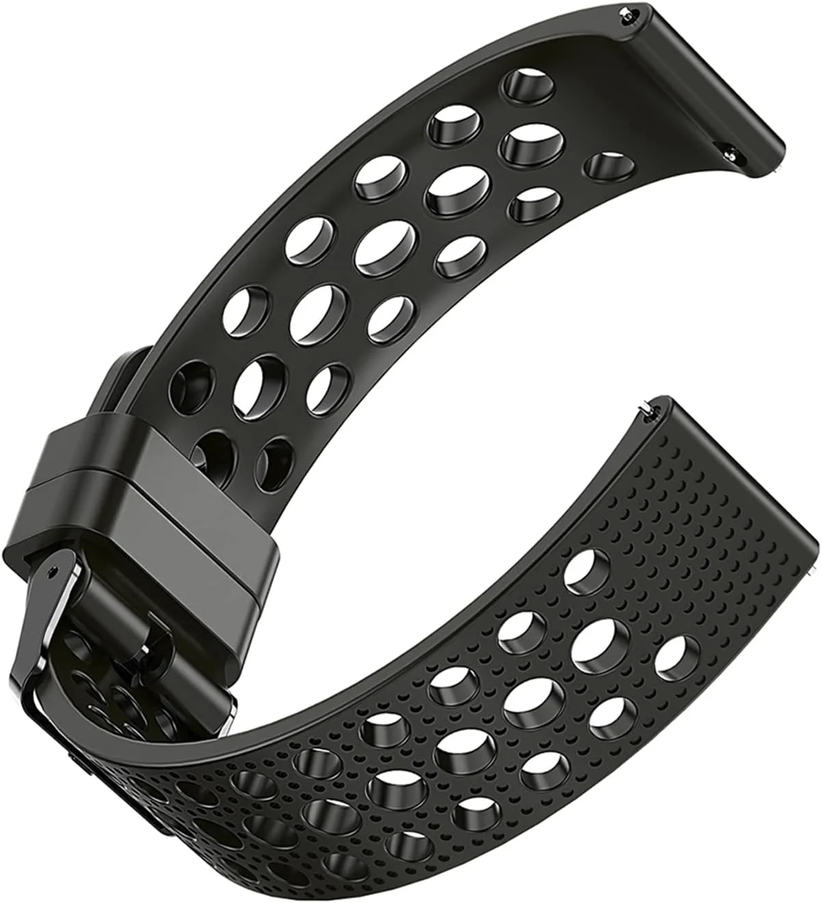 سازگار با بندهای ساعت هوشمند Anyloop، بندهای مچی جایگزین سیلیکونی Lamshaw بند اسپرت با سگک فلزی سازگار برای ساعت هوشمند Anyloop CW01/LA32/ALW47/V3SA