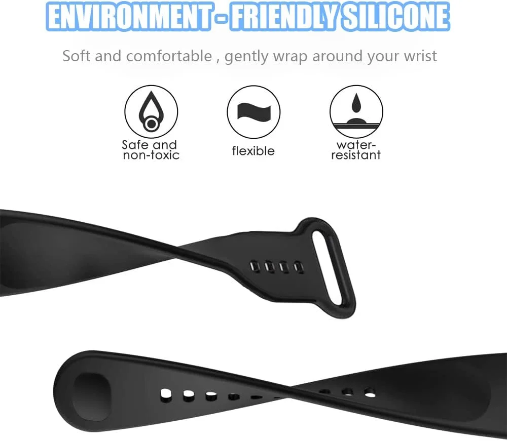 دستبند BDIG سازگار با دستبند هوشمند Redmi Band 2، بند ساعت سیلیکونی ورزشی، دستبند Redmi Band 2، بند جایگزین ساعت هوشمند برای Xiaomi Redmi Smart Band 2