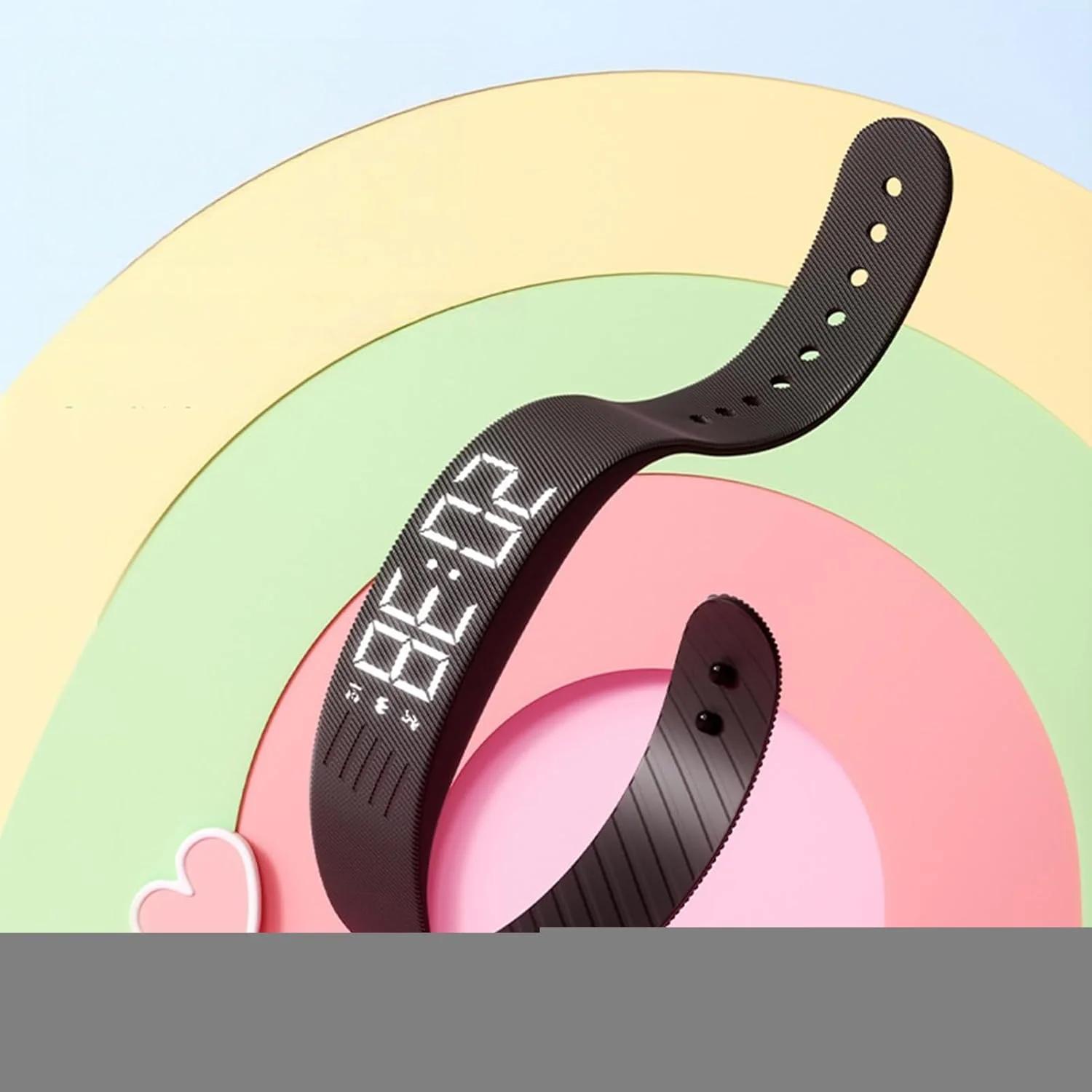 ساعت دیجیتال با زنگ هشدار، ساعت زنگ دار لرزشی دیجیتال، ساعت مچی هوشمند قابل تنظیم برای کودکان، زنان، مردان، افراد با خواب سنگین، ورزش، مسافرت، مدرسه، تولد