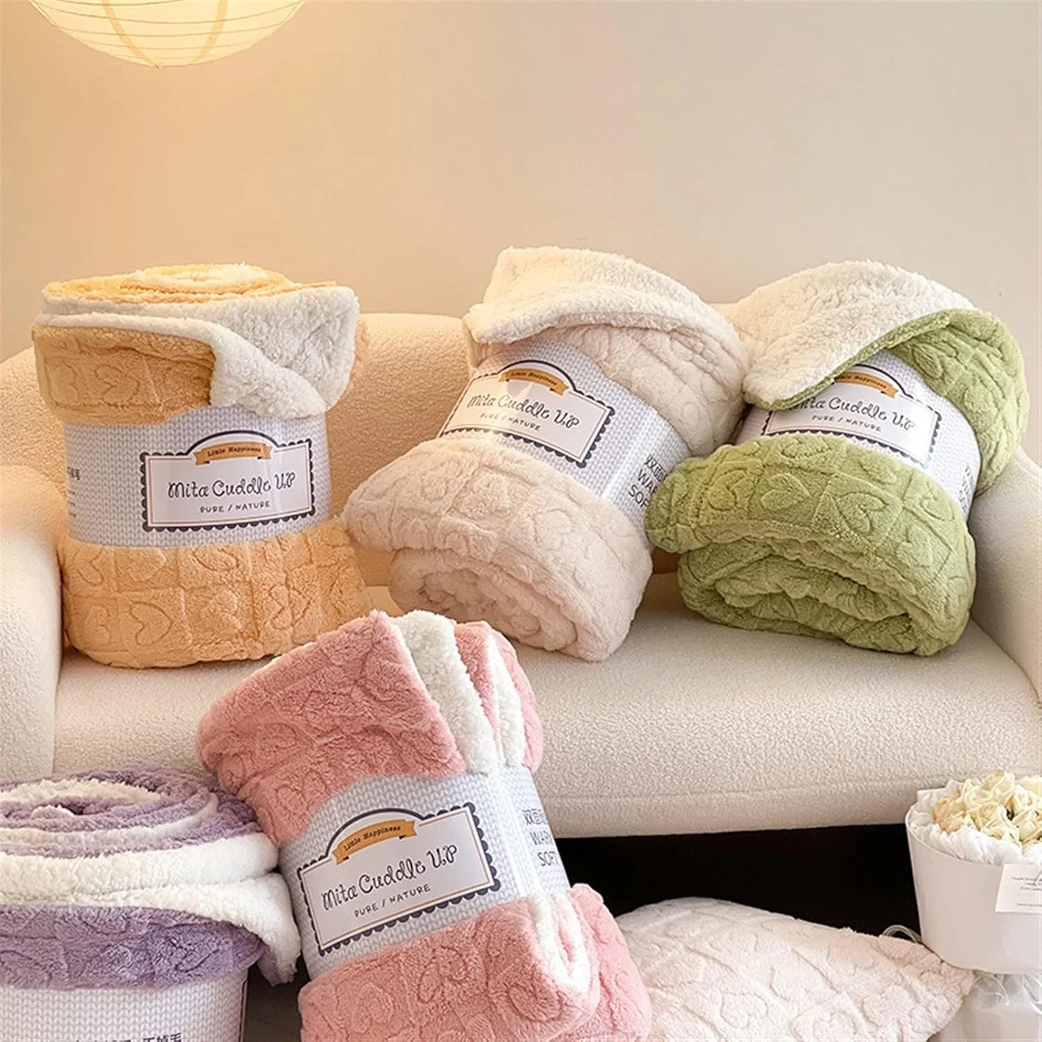 پتو تِدنیدز، پتو زمستانی، گرم و ضخیم، طرح چهارخانه، نرم و لطیف، مناسب برای مبل و تخت، دو رو، پتو پشمی