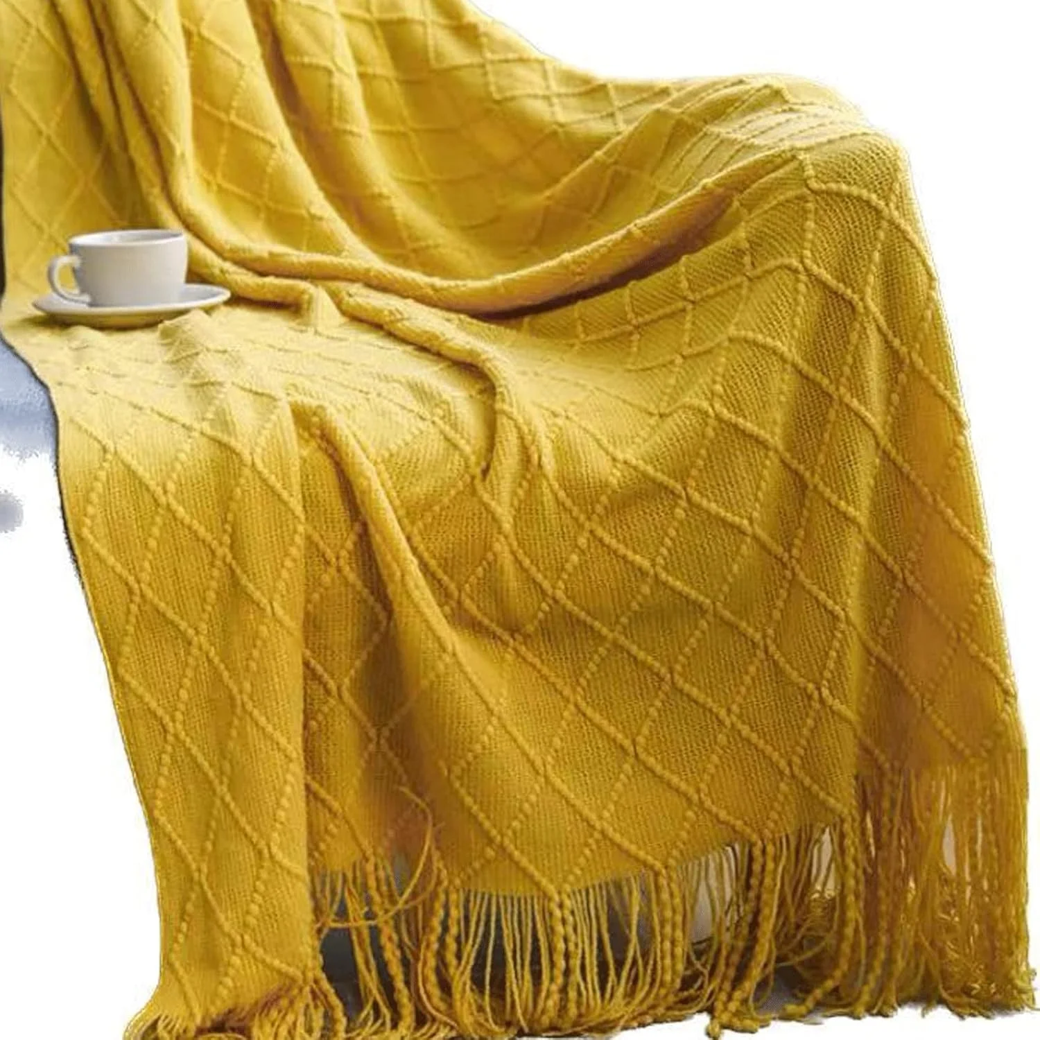 پتو تِدنیدز، طرح چهارخانه، نرم و لطیف، مناسب برای مبل، تخت خواب، سازگار با پوست، مناسب برای تهویه مطبوع، پتوی بافتنی برای چرت زدن، رو تختی (Hortel)