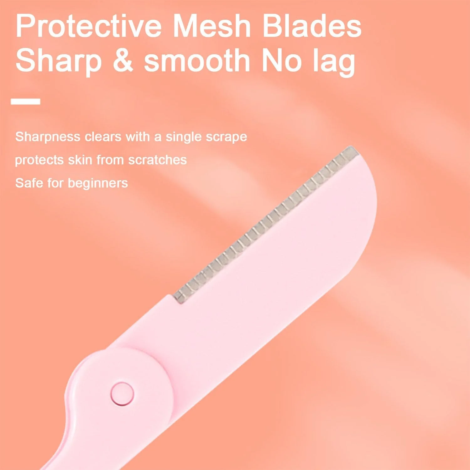 تیغ ابرو زنانه FUIN، شکل دهنده ابرو تاشو، ابزار درماپلنینگ اصلاح صورت برای از بین بردن ایمن و آسان موهای صورت، لایه برداری صورت، از بین بردن موهای صورت و اصلاح بدن، 3 عدد