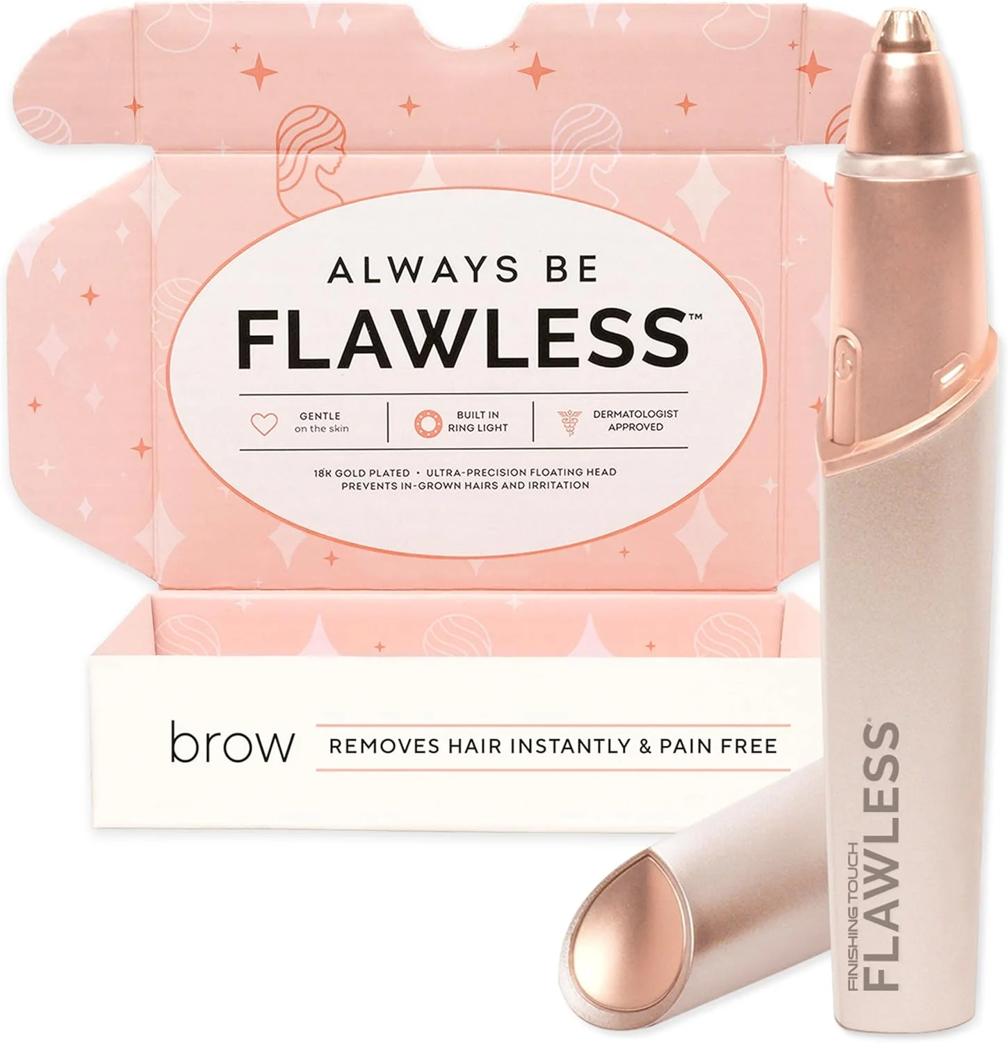 دستگاه موبر ابرو Finishing Touch Flawless Brows، تیغ برقی زنانه