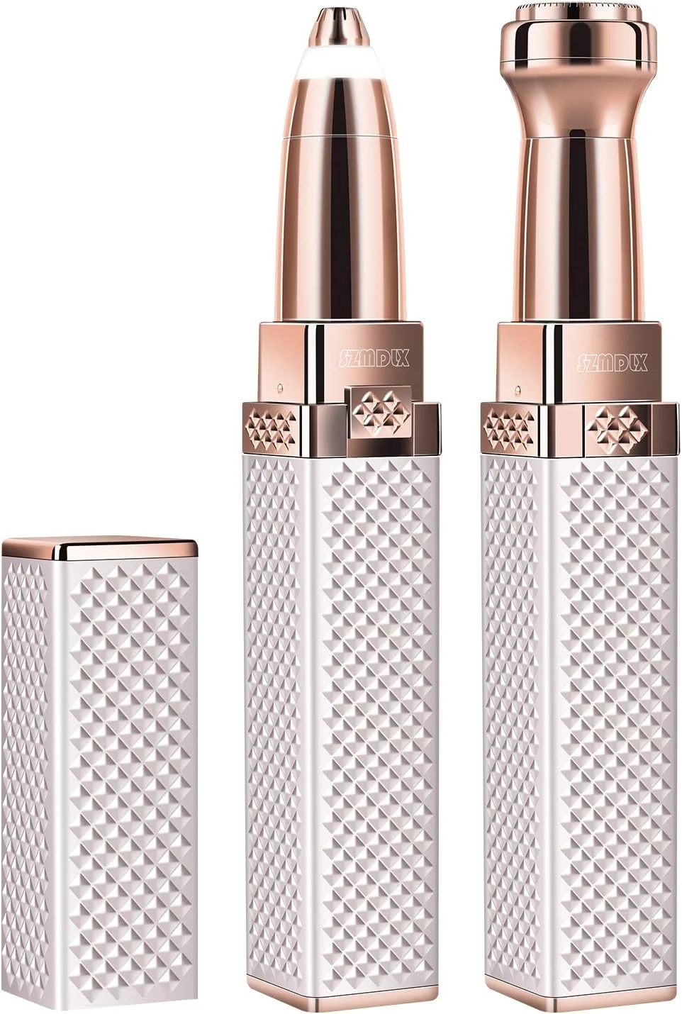 موکن ابرو، موبر صورت زنانه، ریش تراش ابرو 2 در 1 و موبر بدون درد، موبر ابرو، صورت، لب، چانه با چراغ LED داخلی