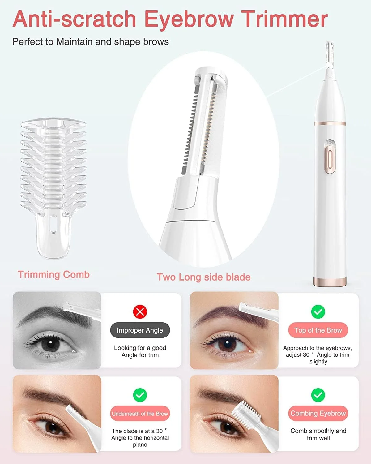 دستگاه اصلاح موی صورت 5 در 1 برقی زنانه، موبر بدون درد ابرو، کیت موبر بیکینی، برای صورت، ابرو، بینی، بازوها، پاها و موهای زائد، قابل شارژ USB و قابل حمل دستگاه اصلاح موی صورت 5 در 1 برقی زنانه، موبر بدون درد ابرو، کیت موبر بیکینی، برای صورت، ابرو، بینی، بازوها، پاها و موهای زائد، قابل شارژ USB و قابل حمل