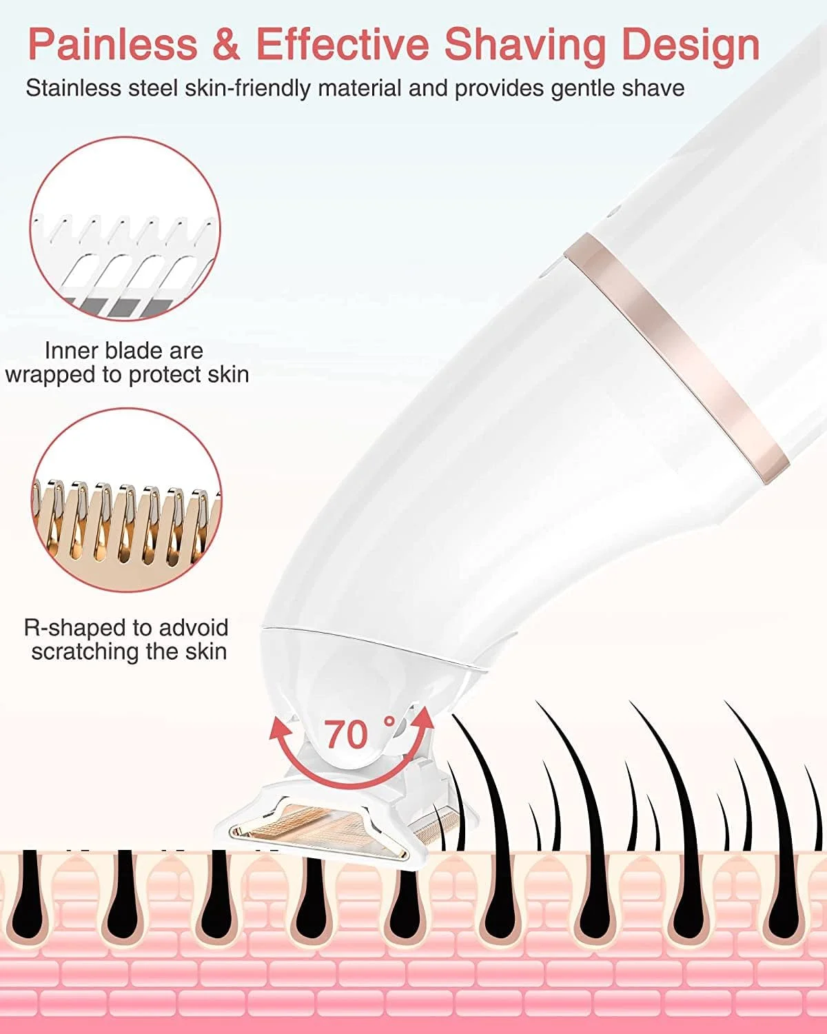 دستگاه اصلاح موی صورت 5 در 1 برقی زنانه، موبر بدون درد ابرو، کیت موبر بیکینی، برای صورت، ابرو، بینی، بازوها، پاها و موهای زائد، قابل شارژ USB و قابل حمل دستگاه اصلاح موی صورت 5 در 1 برقی زنانه، موبر بدون درد ابرو، کیت موبر بیکینی، برای صورت، ابرو، بینی، بازوها، پاها و موهای زائد، قابل شارژ USB و قابل حمل