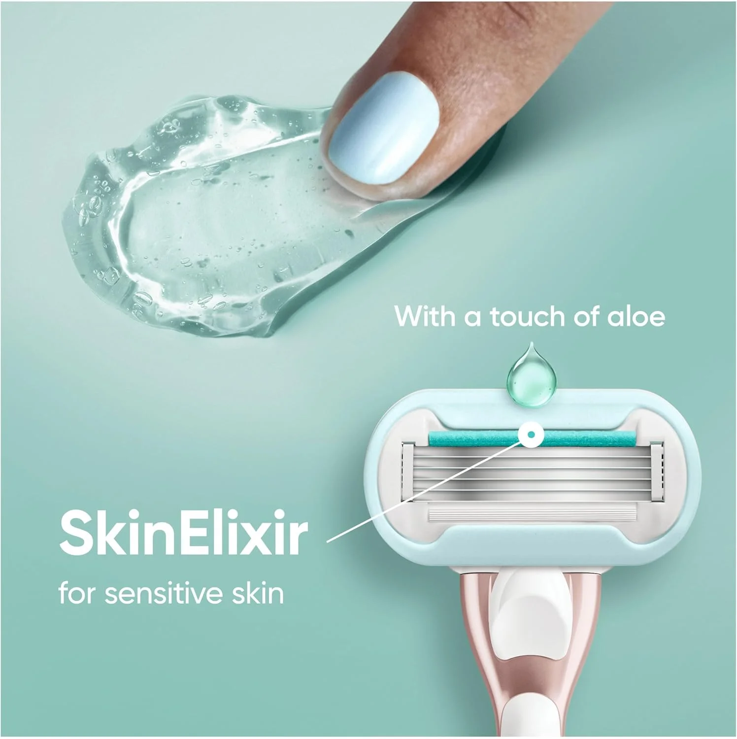 تیغ یدک ژیلت ونوس مدل Deluxe Smooth Sensitive مخصوص بانوان، 10 عدد تیغ یدک 5 لبه برای اصلاحی نرم و ماندگار تیغ یدک ژیلت ونوس مدل Deluxe Smooth Sensitive مخصوص بانوان، 10 عدد تیغ یدک 5 لبه برای اصلاحی نرم و ماندگار