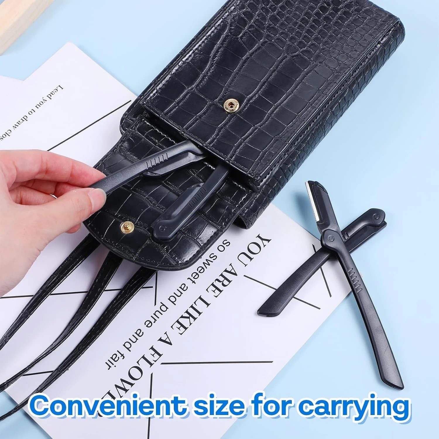 تیغ ابرو، تیغ درماپلین تاشو برای آقایان، تیغ موبر چند منظوره صورت، درماپلنر حذف کرک هلو برای لایه برداری و شاداب کردن پوست (مشکی)، بسته 10 عددی تیغ ابرو، تیغ درماپلین تاشو برای آقایان، تیغ موبر چند منظوره صورت، درماپلنر حذف کرک هلو برای لایه برداری و شاداب کردن پوست (مشکی)، بسته 10 عددی