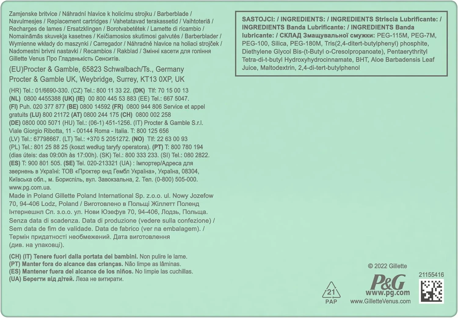 تیغ یدک ژیلت ونوس مدل Deluxe Smooth Sensitive مخصوص بانوان، 10 عدد تیغ یدک 5 لبه برای اصلاحی نرم و ماندگار تیغ یدک ژیلت ونوس مدل Deluxe Smooth Sensitive مخصوص بانوان، 10 عدد تیغ یدک 5 لبه برای اصلاحی نرم و ماندگار