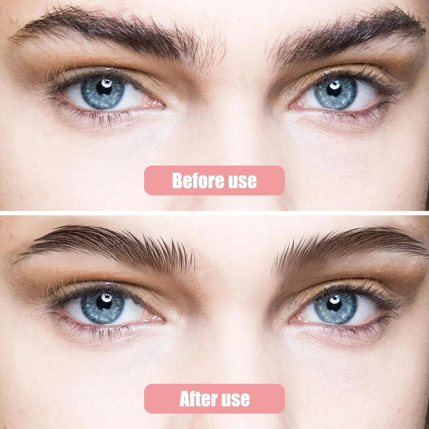 قیچی ابرو با شانه، قیچی ابرو، ابزار اصلاح ابرو، ابرو با شانه برای مبتدیان زنان و دختران تیغ استیل ضد زنگ (صورتی)