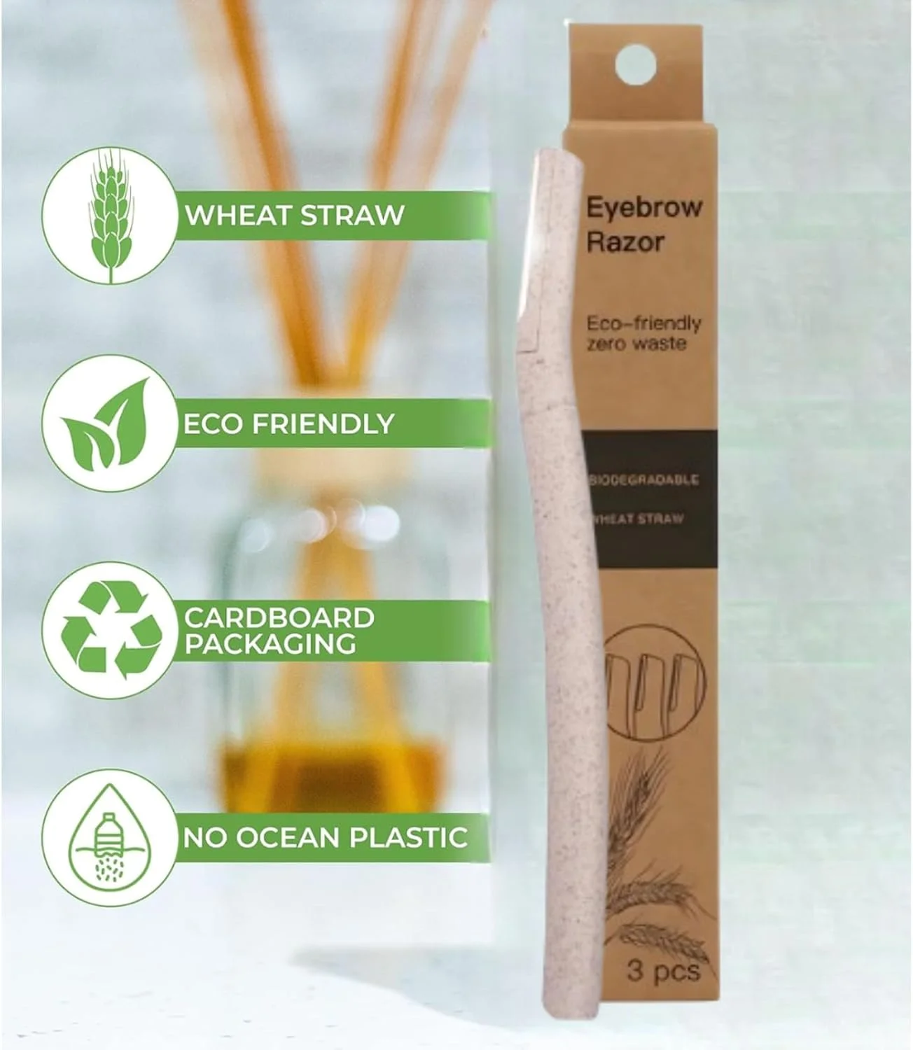 تیغ های درماپلینینگ EliteEco برای زنان 3 عددی، تیغ ابرو، تیغ صورت، از بین برنده موهای کرکی و ابزار درماپلنینگ برای از بین بردن موهای صورت، تیغ لب بالایی و حالت دهنده ابرو زنانه