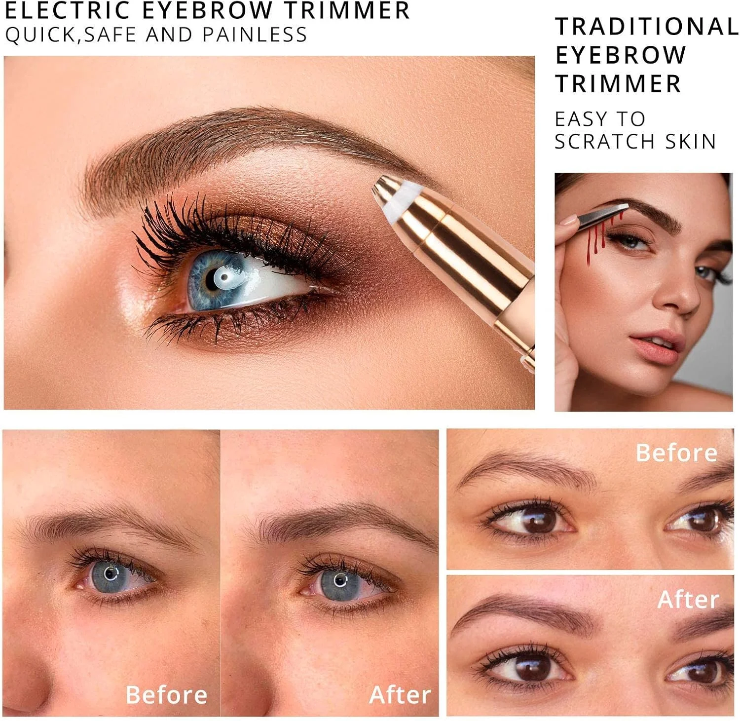 ماشین اصلاح ابرو و موهای صورت بانوان، 2 در 1، ریش تراش ابرو و موبر، ریش تراش های شارژی بدون درد برای موهای هلوئی صورت، ابرو، لب، بدن، چانه، بازوها، با چراغ LED داخلی ماشین اصلاح ابرو و موهای صورت بانوان، 2 در 1، ریش تراش ابرو و موبر، ریش تراش های شارژی بدون درد برای موهای هلوئی صورت، ابرو، لب، بدن، چانه، بازوها، با چراغ LED داخلی