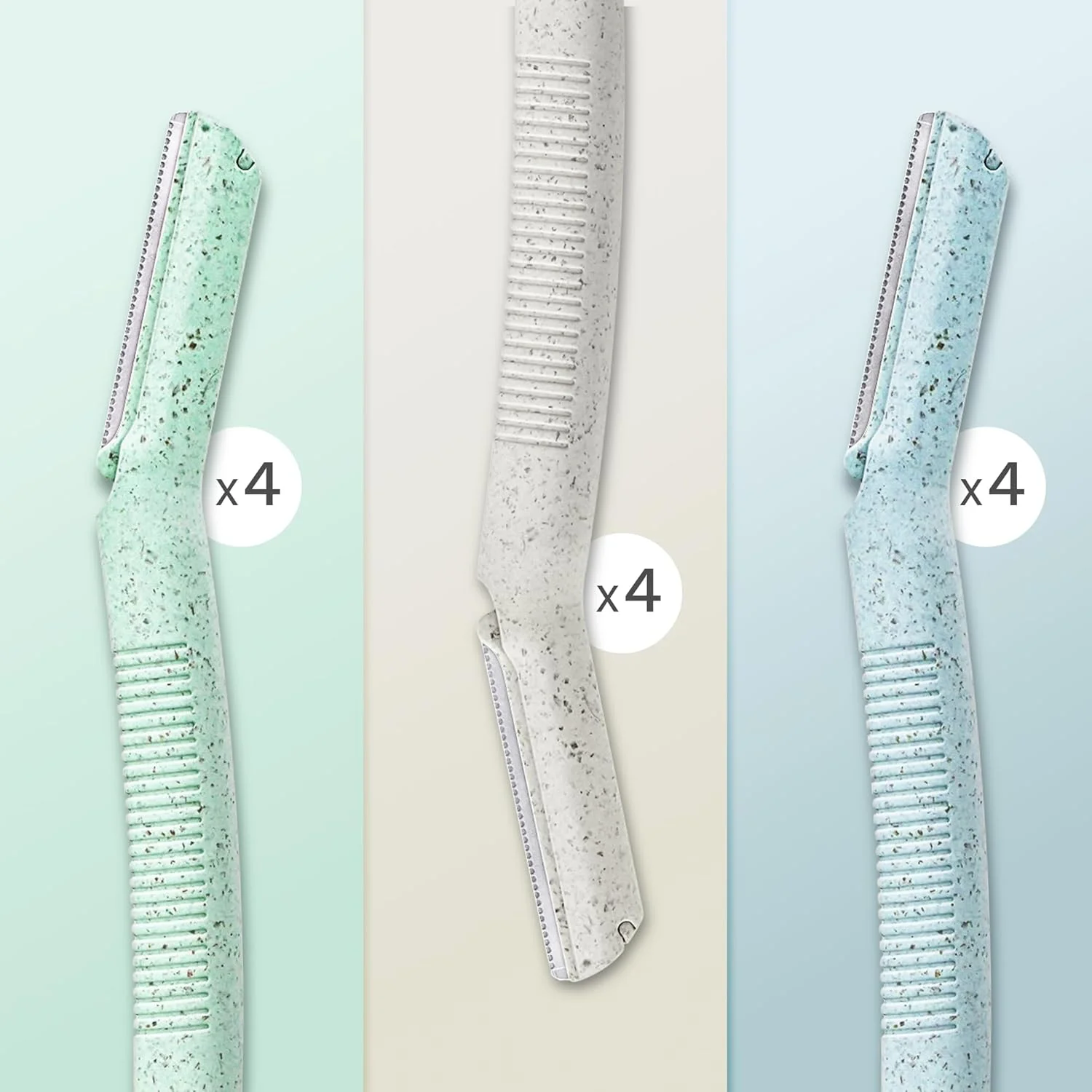 تیغ ابرو و موهای صورت ennva | تیغ اصلاح چند منظوره درماپلینینگ | تیغ های یکبار مصرف - 12 عدد تیغ ابرو و موهای صورت ennva | تیغ اصلاح چند منظوره درماپلینینگ | تیغ های یکبار مصرف - 12 عدد