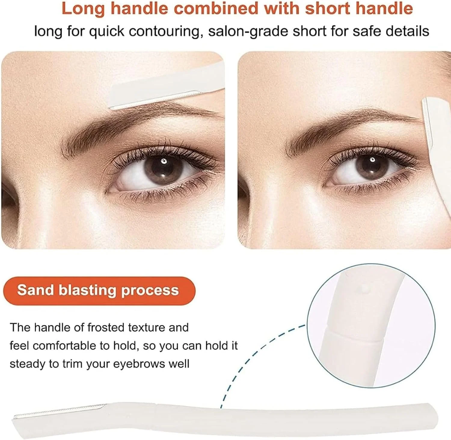 تیغ صورت زنانه EliteEco برای از بین بردن موهای صورت و لب بالا، لایه برداری و شکل دهی ابرو، و ابزار درماپلنینگ موهای کرکی، چانه، لب بالا، ابروها بسته 4 عددی تیغ صورت زنانه EliteEco برای از بین بردن موهای صورت و لب بالا، لایه برداری و شکل دهی ابرو، و ابزار درماپلنینگ موهای کرکی، چانه، لب بالا، ابروها بسته 4 عددی