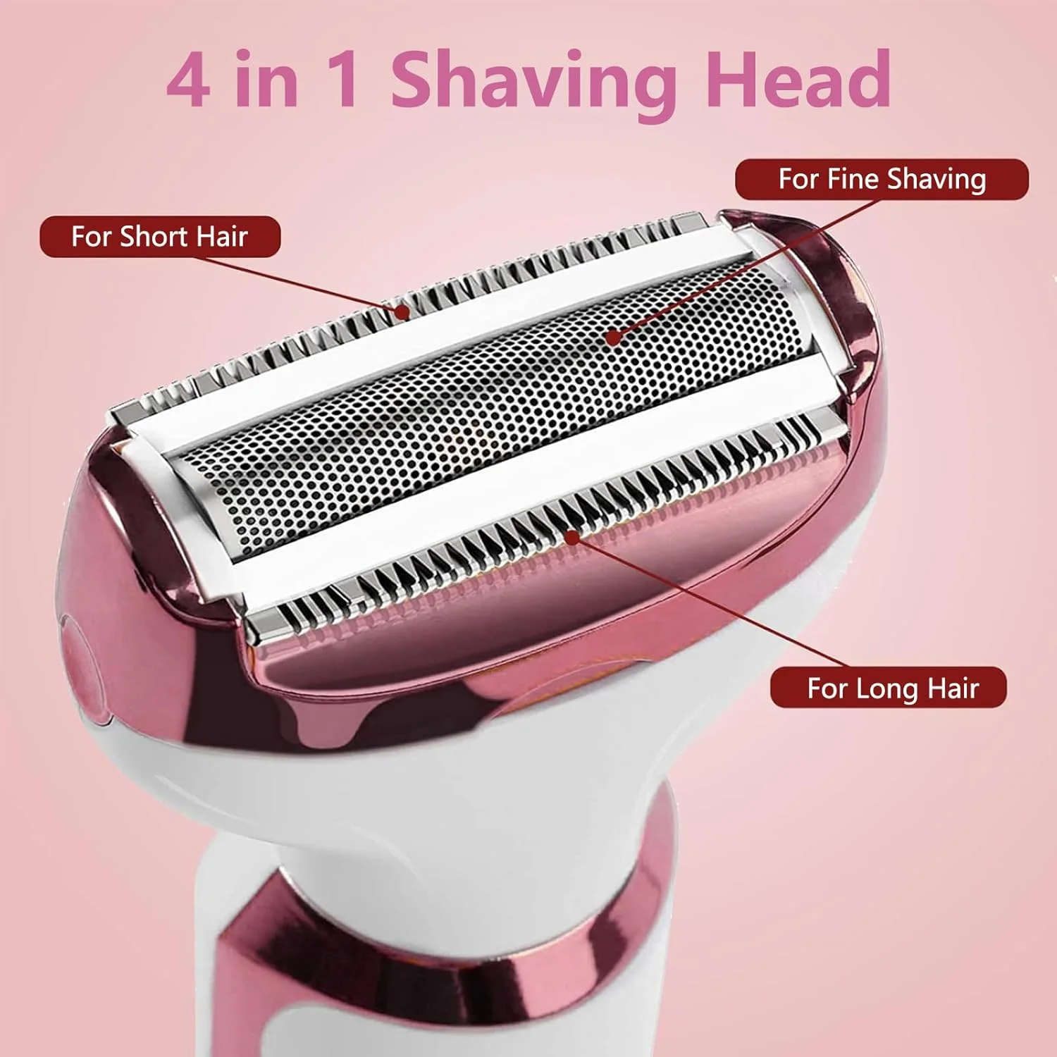 ماشین اصلاح برقی زنانه، ریش تراش، موزن برای صورت، بینی، ابرو، ریش، سبیل، بازو، پا، زیر بغل، بیکینی، ست ماشین اصلاح بدن 4 در 1 قابل شارژ و قابل حمل بدون درد ماشین اصلاح برقی زنانه، ریش تراش، موزن برای صورت، بینی، ابرو، ریش، سبیل، بازو، پا، زیر بغل، بیکینی، ست ماشین اصلاح بدن 4 در 1 قابل شارژ و قابل حمل بدون درد