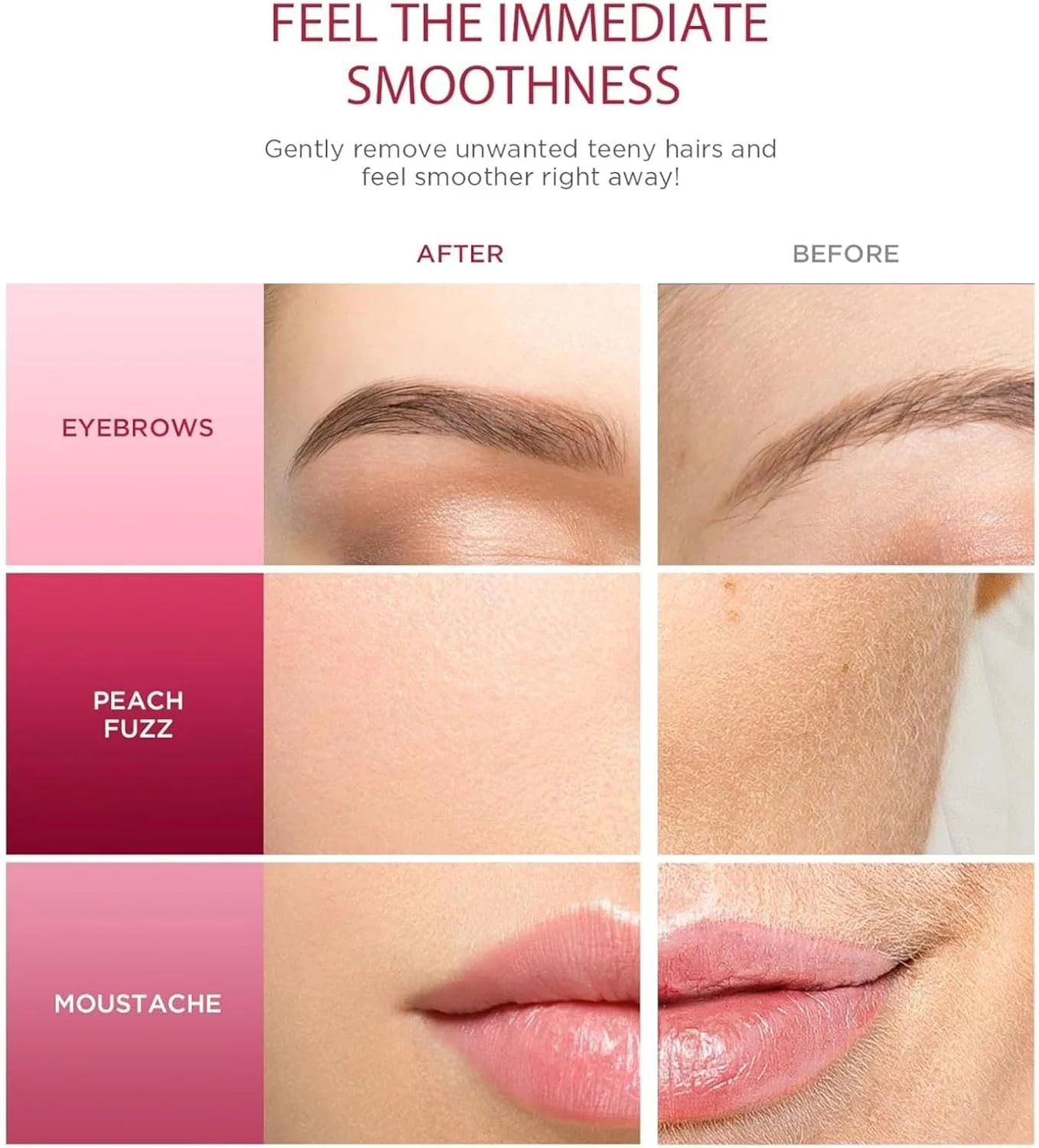 تیغ صورت زنانه EliteEco برای از بین بردن موهای صورت و لب بالا، لایه برداری و شکل دهی ابرو، و ابزار درماپلنینگ موهای کرکی، چانه، لب بالا، ابروها بسته 4 عددی تیغ صورت زنانه EliteEco برای از بین بردن موهای صورت و لب بالا، لایه برداری و شکل دهی ابرو، و ابزار درماپلنینگ موهای کرکی، چانه، لب بالا، ابروها بسته 4 عددی