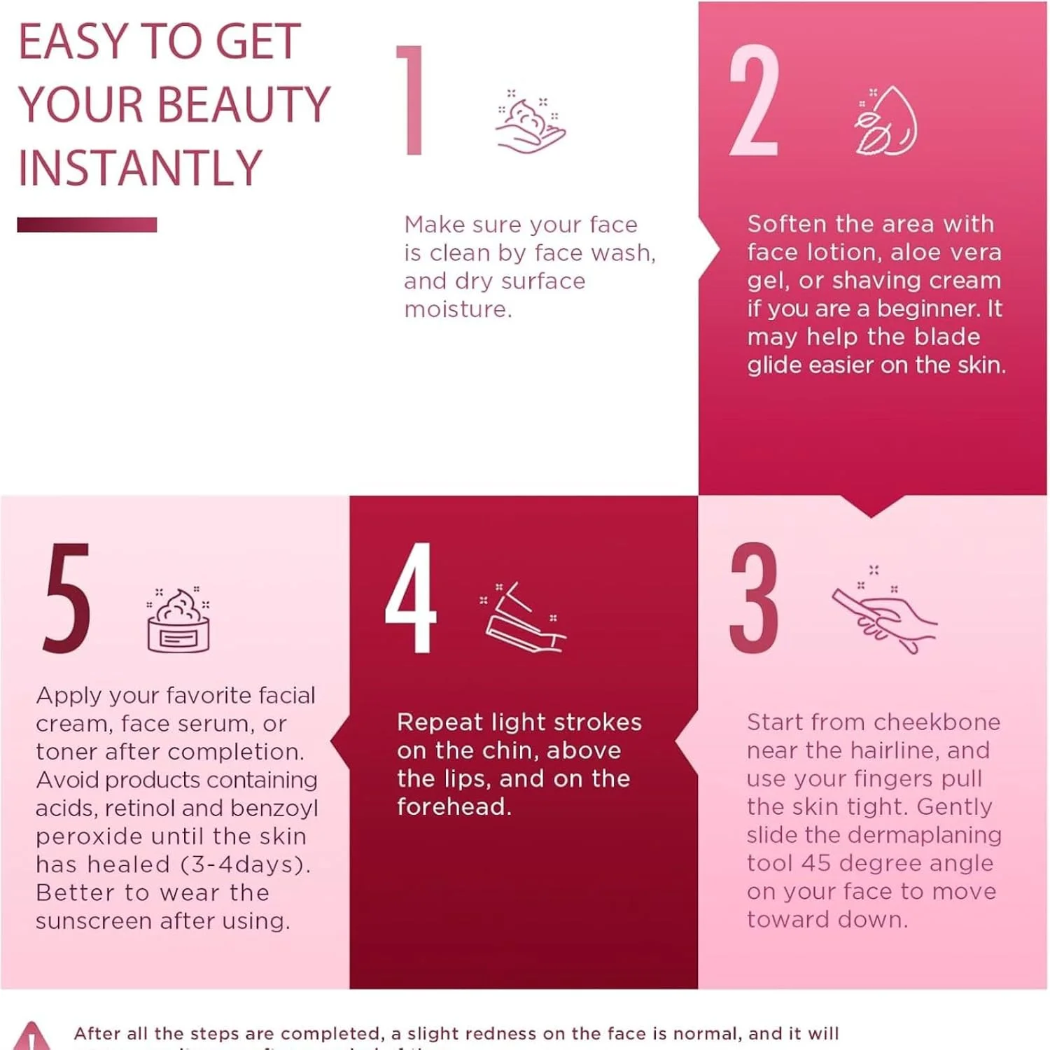 تیغ صورت زنانه EliteEco برای از بین بردن موهای صورت و لب بالا، لایه برداری و شکل دهی ابرو، و ابزار درماپلنینگ موهای کرکی، چانه، لب بالا، ابروها بسته 4 عددی تیغ صورت زنانه EliteEco برای از بین بردن موهای صورت و لب بالا، لایه برداری و شکل دهی ابرو، و ابزار درماپلنینگ موهای کرکی، چانه، لب بالا، ابروها بسته 4 عددی