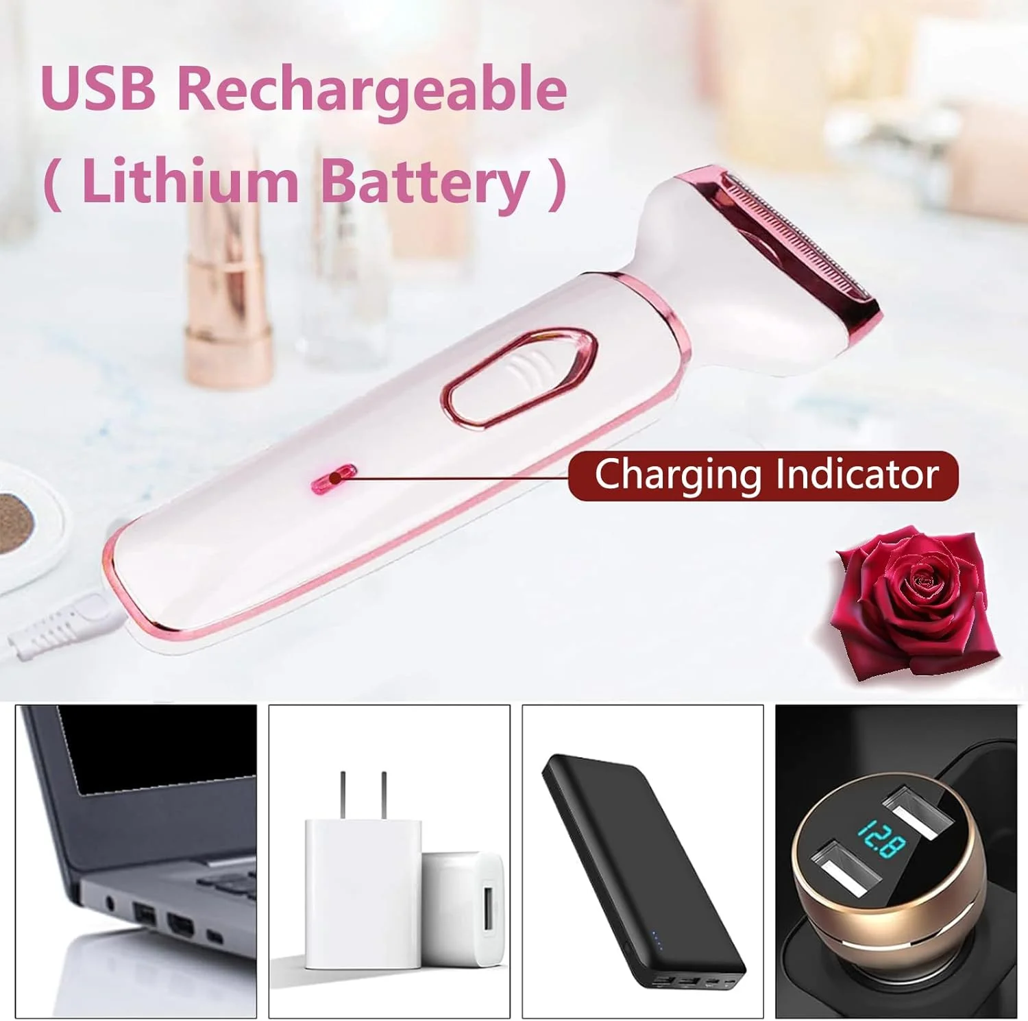 ماشین اصلاح برقی زنانه، ریش تراش، موزن برای صورت، بینی، ابرو، ریش، سبیل، بازو، پا، زیر بغل، بیکینی، ست ماشین اصلاح بدن 4 در 1 قابل شارژ و قابل حمل بدون درد ماشین اصلاح برقی زنانه، ریش تراش، موزن برای صورت، بینی، ابرو، ریش، سبیل، بازو، پا، زیر بغل، بیکینی، ست ماشین اصلاح بدن 4 در 1 قابل شارژ و قابل حمل بدون درد