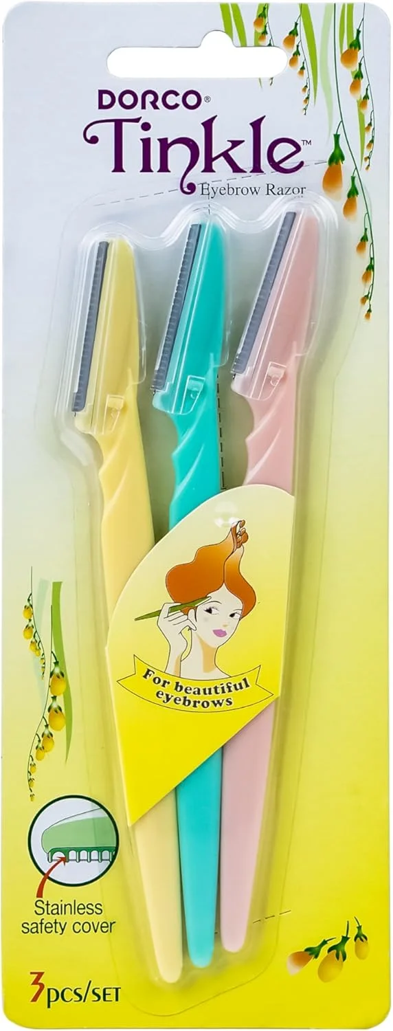 تیغ ابرو دورکو تینکل، 3 عدد در هر بسته (1 بسته) تیغ ابرو دورکو تینکل، 3 عدد در هر بسته (1 بسته)