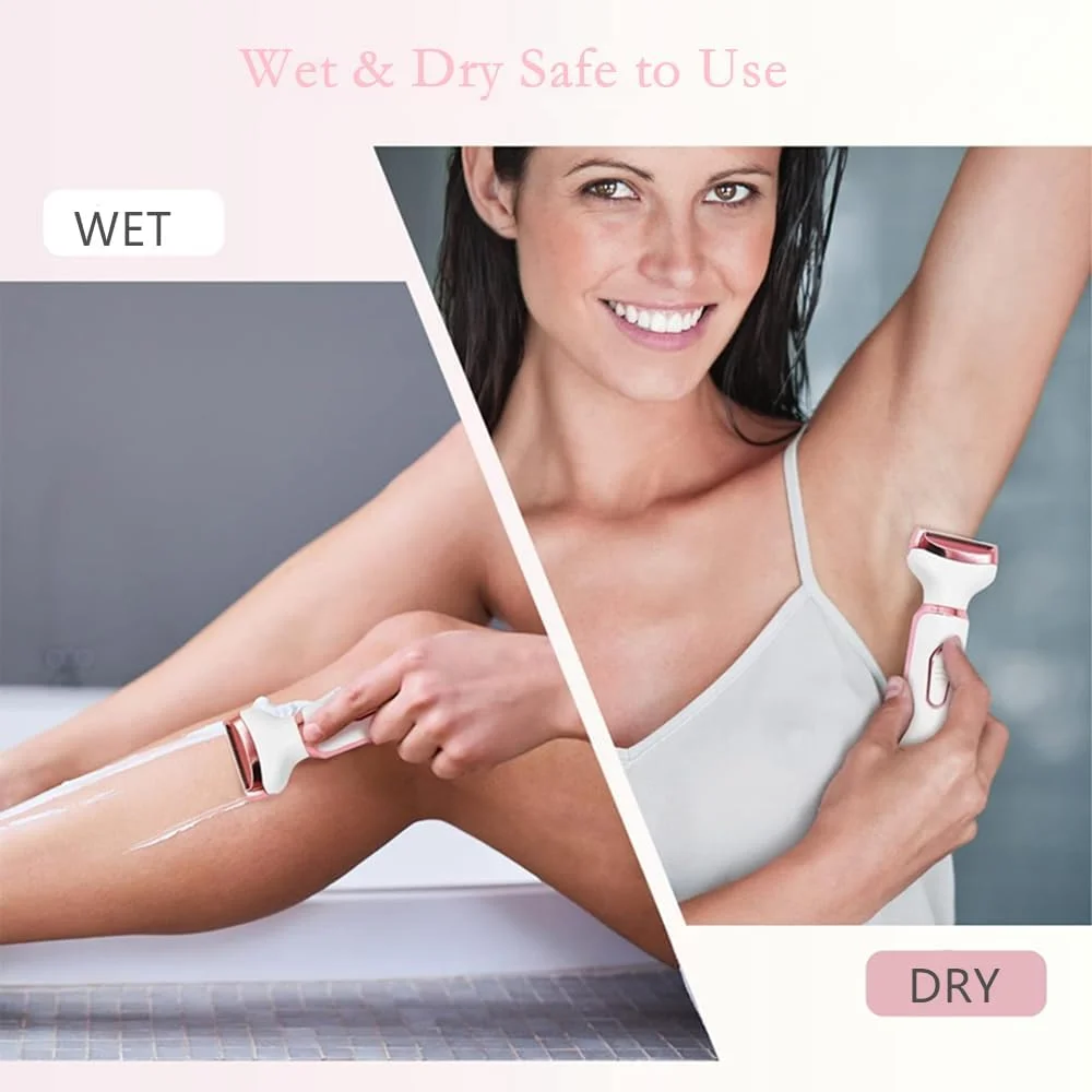 ماشین اصلاح برقی زنانه، ماشین اصلاح قابل حمل 4 در 1، از بین برنده موهای صورت، موزن ابرو قابل شارژ USB، ماشین اصلاح بدون درد برای بیکینی، موهای بینی، ابرو، بدن، خط ریش ماشین اصلاح برقی زنانه، ماشین اصلاح قابل حمل 4 در 1، از بین برنده موهای صورت، موزن ابرو قابل شارژ USB، ماشین اصلاح بدون درد برای بیکینی، موهای بینی، ابرو، بدن، خط ریش