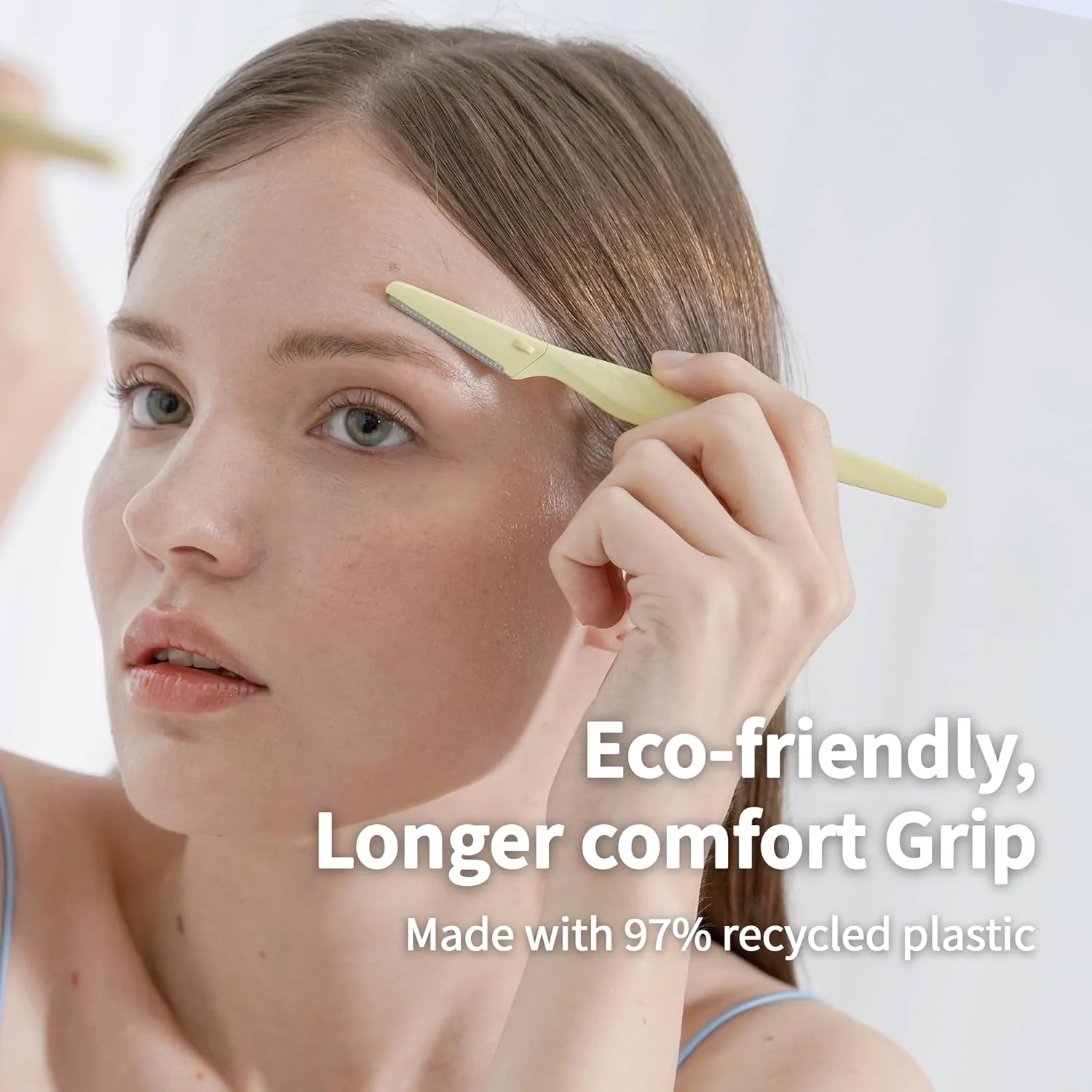 تیغ ابرو دورکو تینکل اورگلو 4+2، حالت دهنده و مرتب کننده دقیق ابرو، ابزار جدید درماپلنینگ، سبک وزن، با محافظ ایمنی برای جلوگیری از بریدگی و خراش