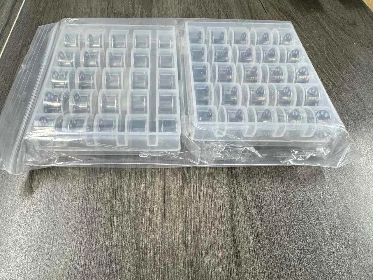 بسته 50 عددی ماسوره چرخ خیاطی BetterJonny، ماسوره فلزی خالی، قرقره نخ، چرخ خیاطی به همراه جعبه نگهداری برای چرخ خیاطی خانگی، لوازم جانبی خیاطی، ابزار کاردستی، نقره ای بسته 50 عددی ماسوره چرخ خیاطی BetterJonny، ماسوره فلزی خالی، قرقره نخ، چرخ خیاطی به همراه جعبه نگهداری برای چرخ خیاطی خانگی، لوازم جانبی خیاطی، ابزار کاردستی، نقره ای