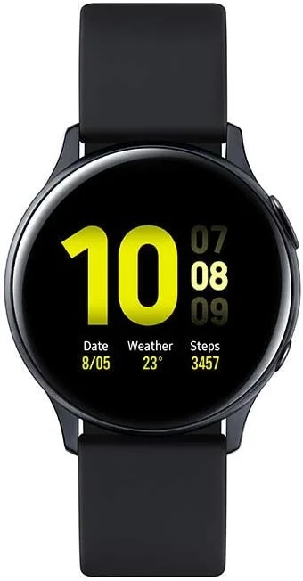ساعت هوشمند سامسونگ Galaxy Watch Active 2، نسخه فرانسوی، مشکی آکوآ