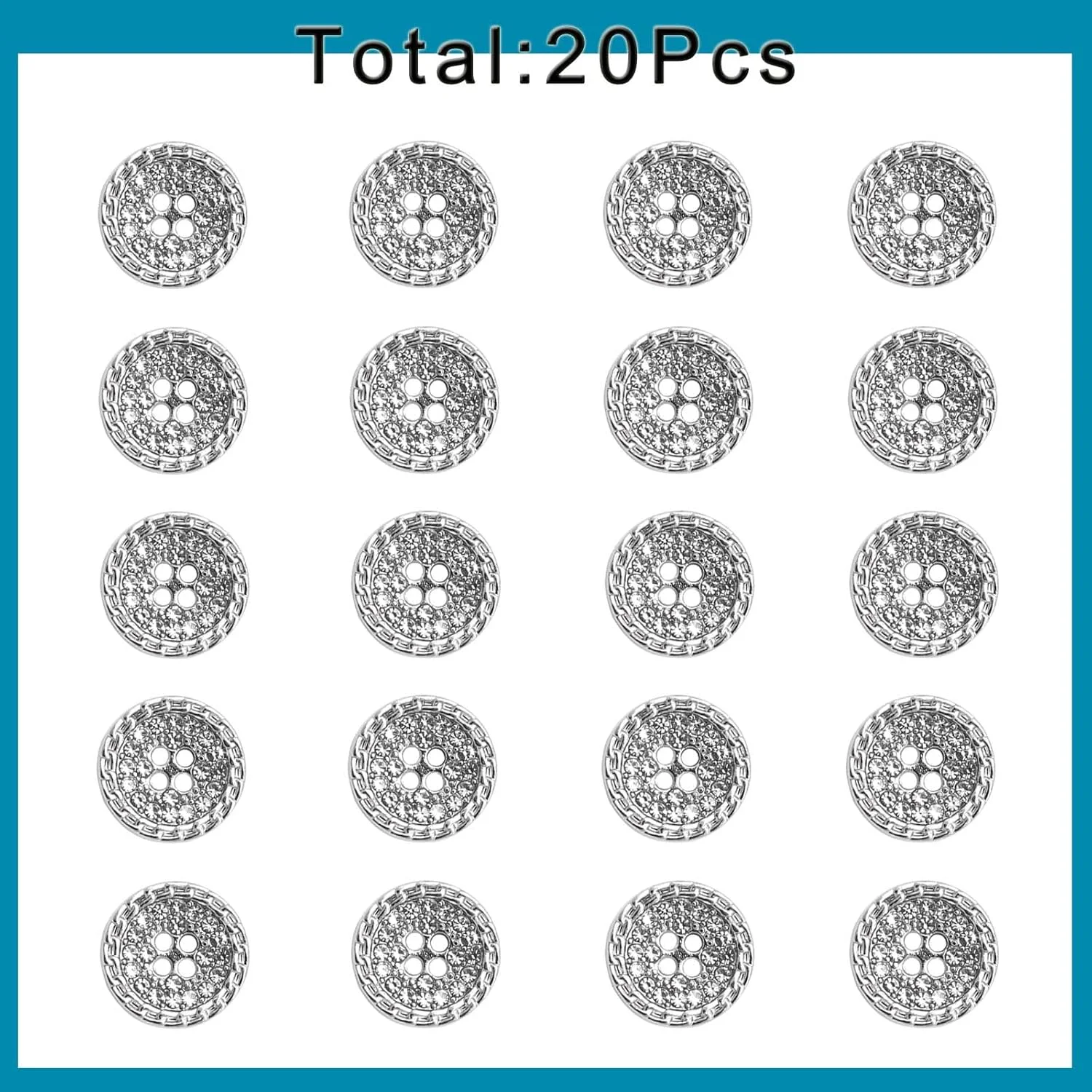 20 عدد دکمه فلزی توپلین مناسب برای کت و شلوار، پیراهن، خیاطی، دکمه های نگین دار برای تزئین لباس، کاردستی 11 میلی متر 20 عدد دکمه فلزی توپلین مناسب برای کت و شلوار، پیراهن، خیاطی، دکمه های نگین دار برای تزئین لباس، کاردستی 11 میلی متر