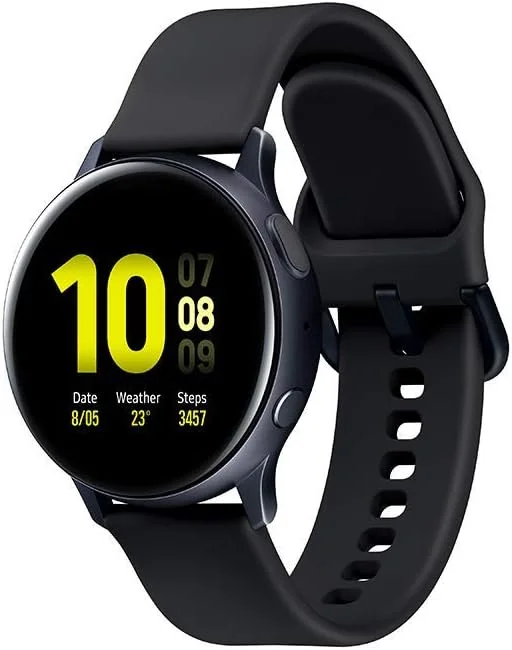 ساعت هوشمند سامسونگ Galaxy Watch Active 2، نسخه فرانسوی، مشکی آکوآ ساعت هوشمند سامسونگ Galaxy Watch Active 2، نسخه فرانسوی، مشکی آکوآ