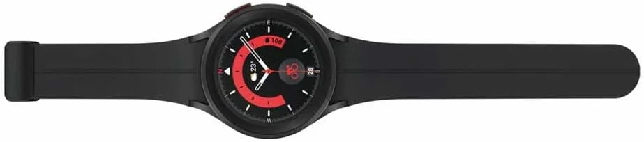 ساعت هوشمند سامسونگ گلکسی واچ 5 پرو گرد بلوتوثی با سیستم عامل Wear OS مناسب فعالیت های ورزشی و ردیابی تناسب اندام، بدنه تیتانیومی 45 میلی متری مشکی ساعت هوشمند سامسونگ گلکسی واچ 5 پرو گرد بلوتوثی با سیستم عامل Wear OS مناسب فعالیت های ورزشی و ردیابی تناسب اندام، بدنه تیتانیومی 45 میلی متری مشکی